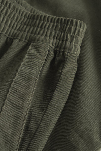 OUTLET Rue de Tokyo Broek Parel Baby Corduroy Moss Green