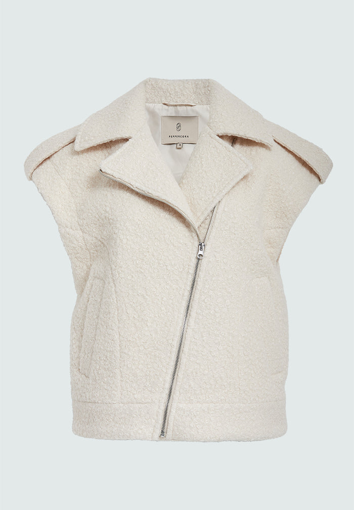 Peppercorn Jas Zonder Mouwen June Whitecap Grey