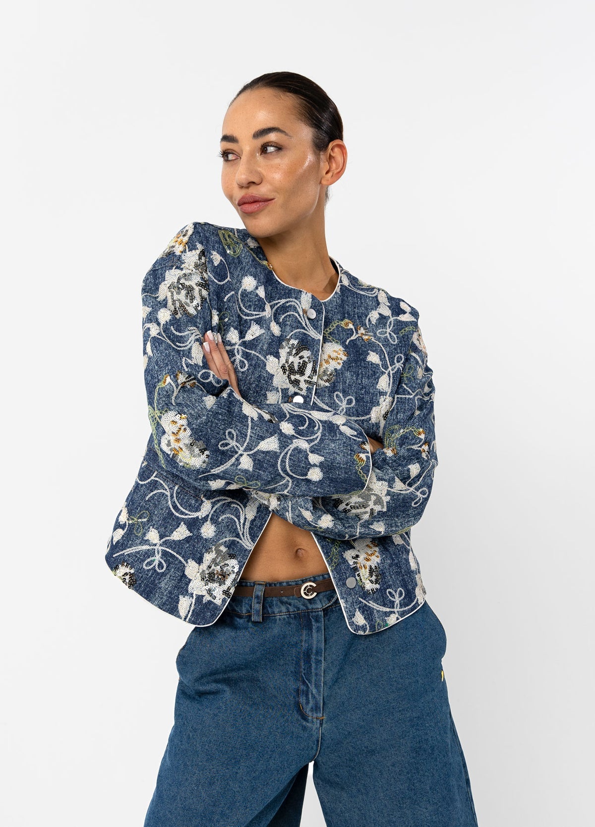 Coster Copenhagen Jas Denim Sequins