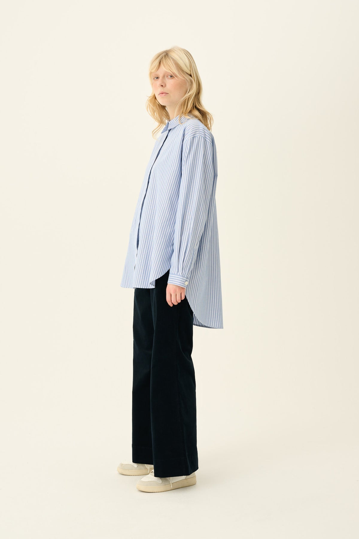 Rue de Tokyo Bloes Shelby Blue White Stripe