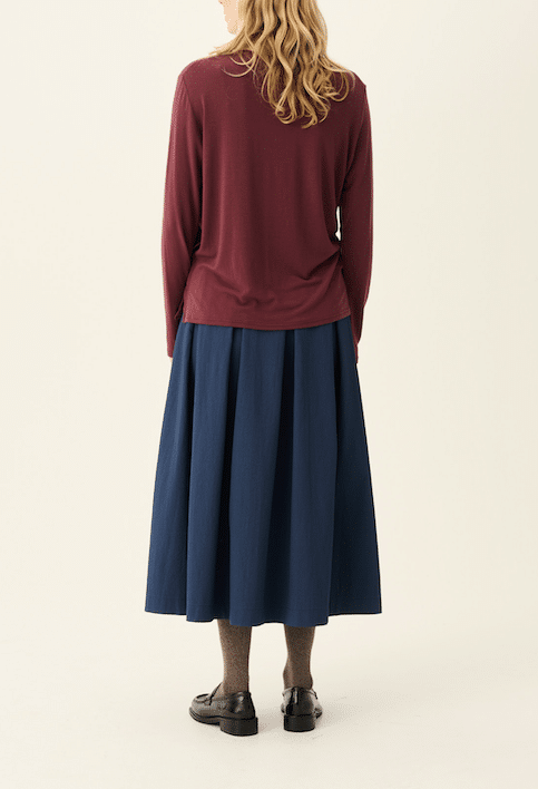 Rue de Tokyo T-Shirt Lange Mouwen Timea Burgundy