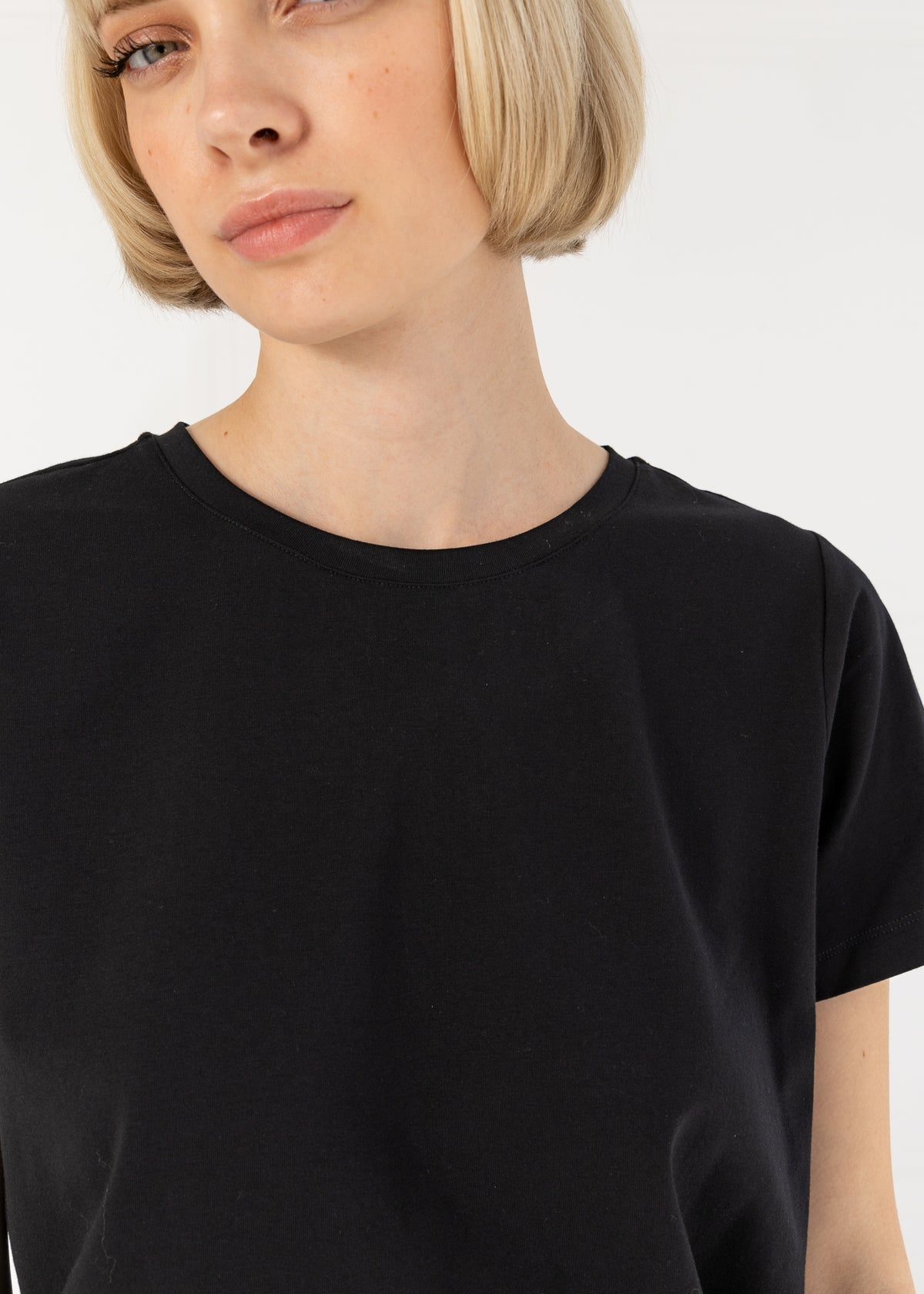 Coster Copenhagen T-Shirt met Ronde Hals Zwart
