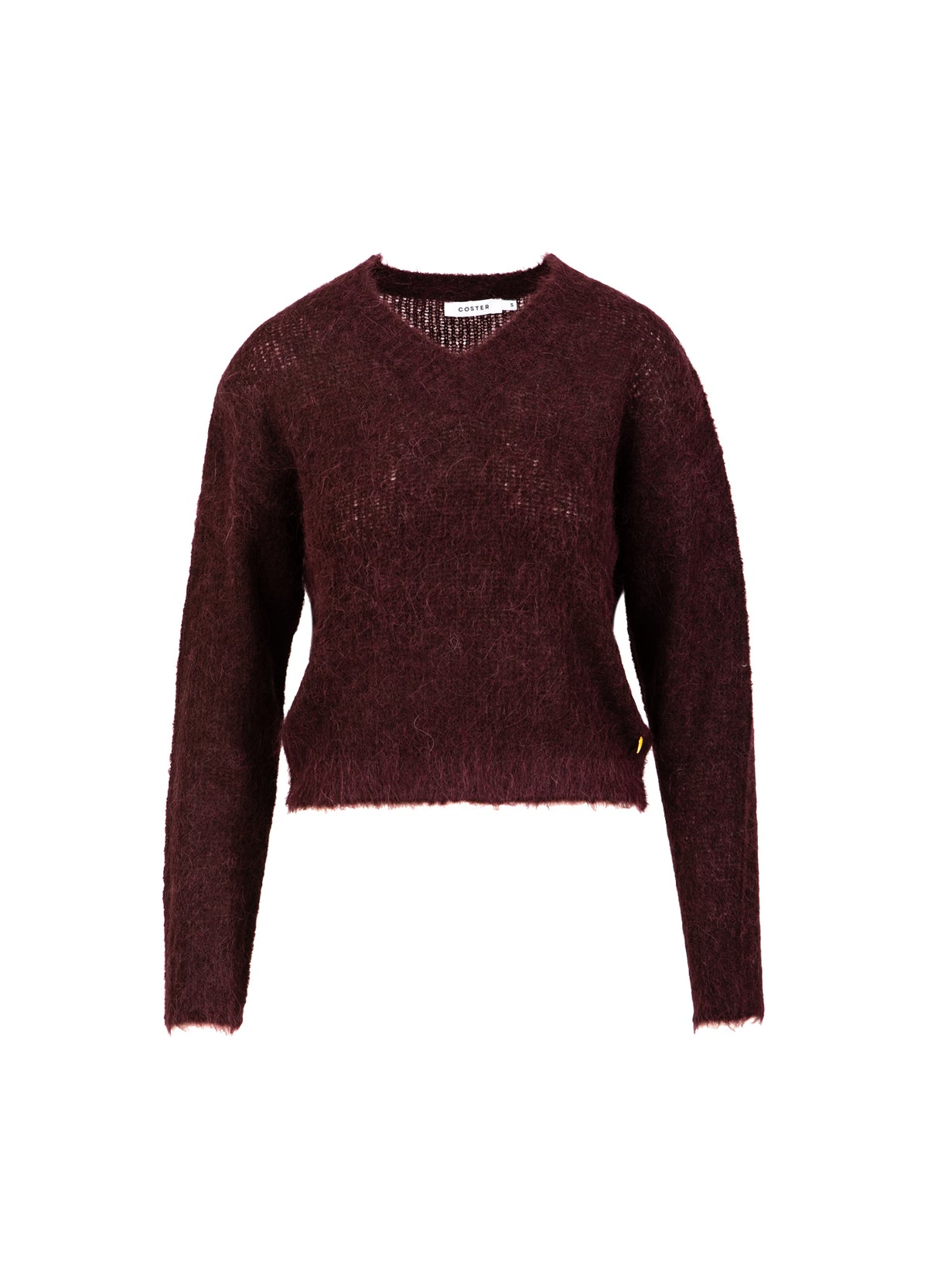 Coster Copenhagen Pull V-hals Alpaca Bordeaux