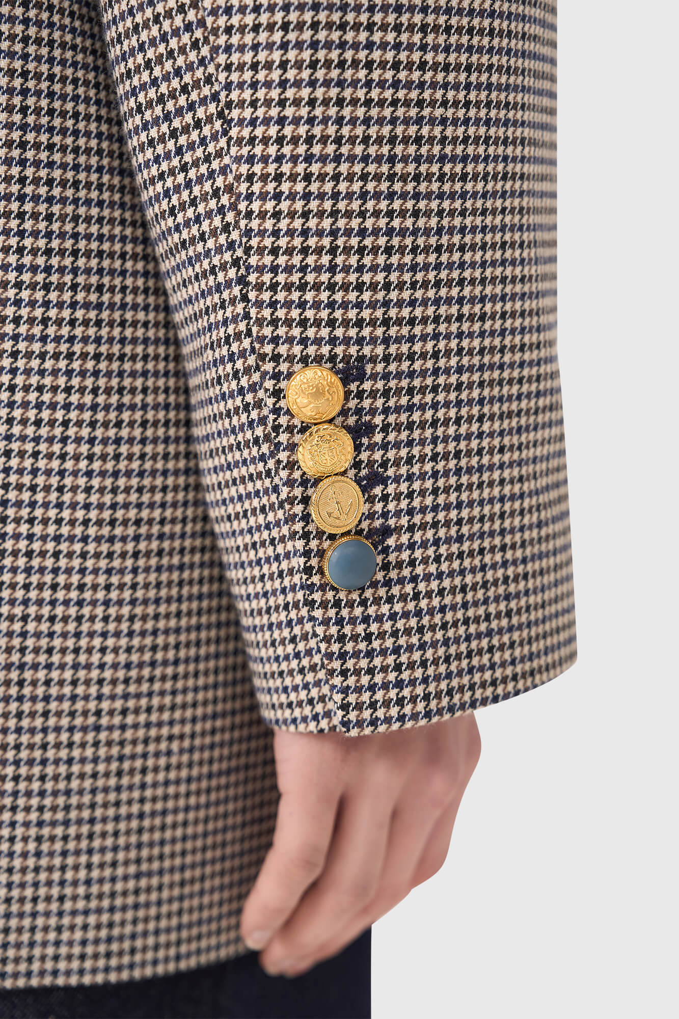 Janice Blazer Hank Beige Check