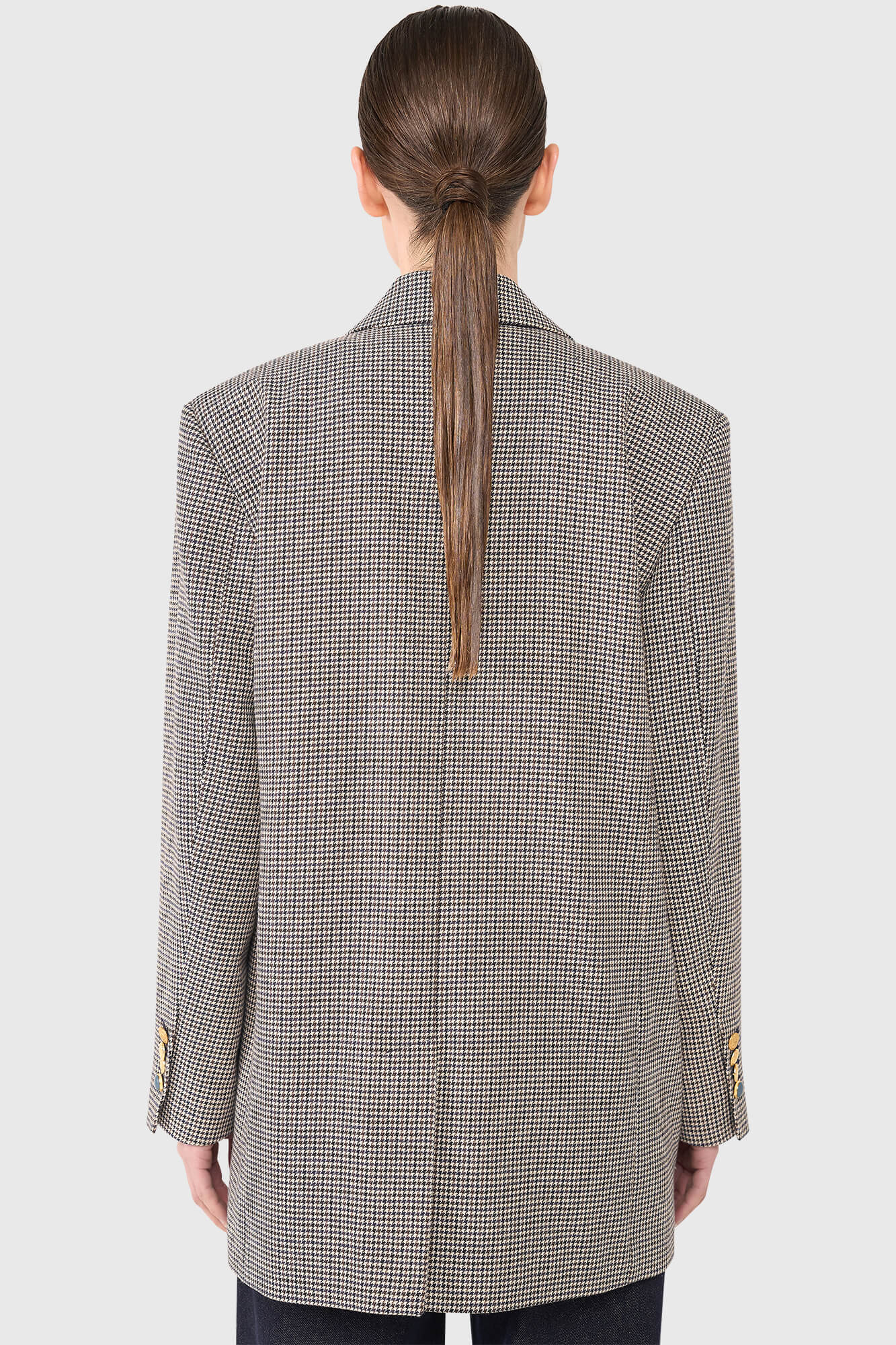 Janice Blazer Hank Beige Check