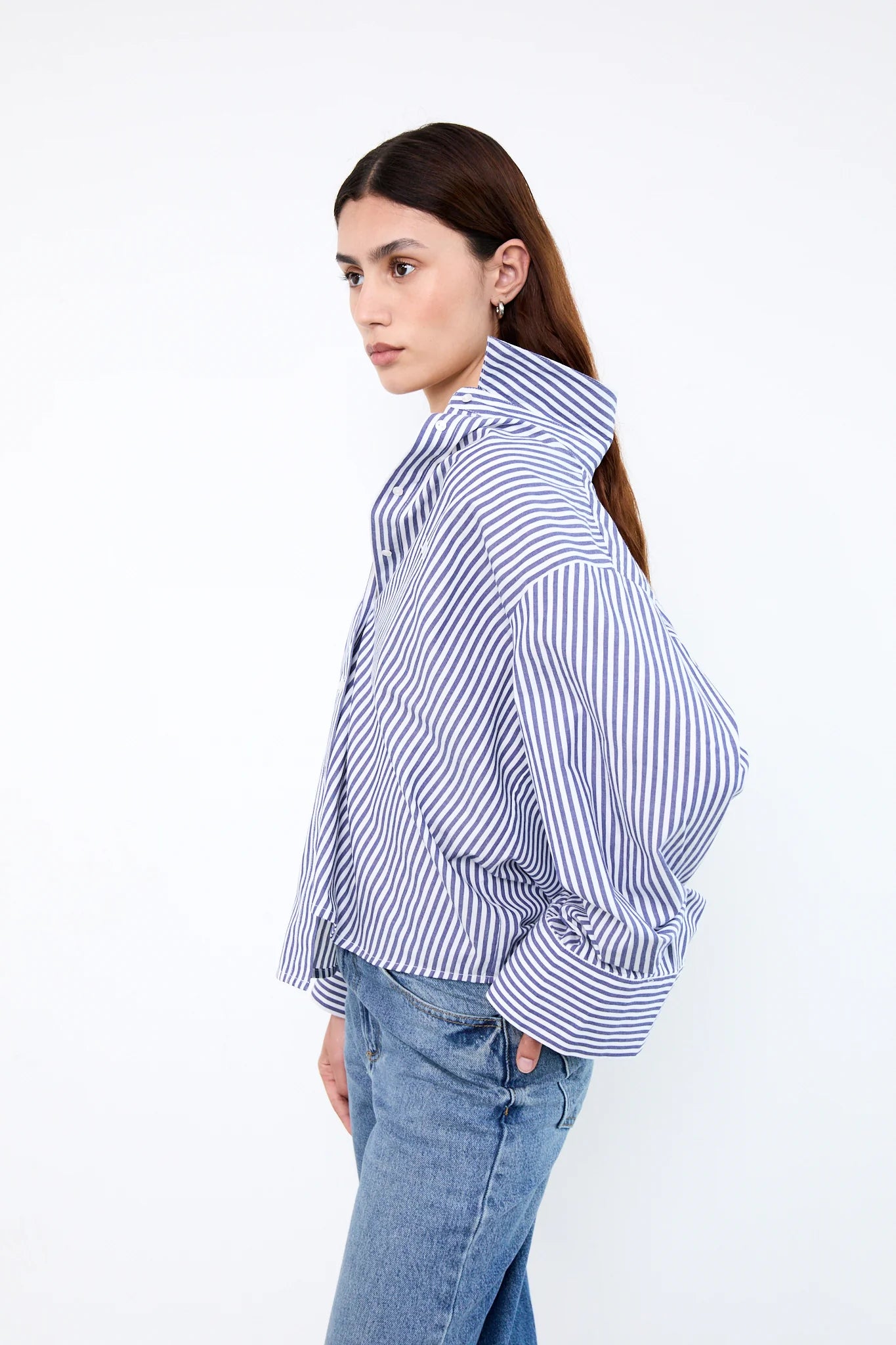 Liv The Label Bloes Elle Blue Striped