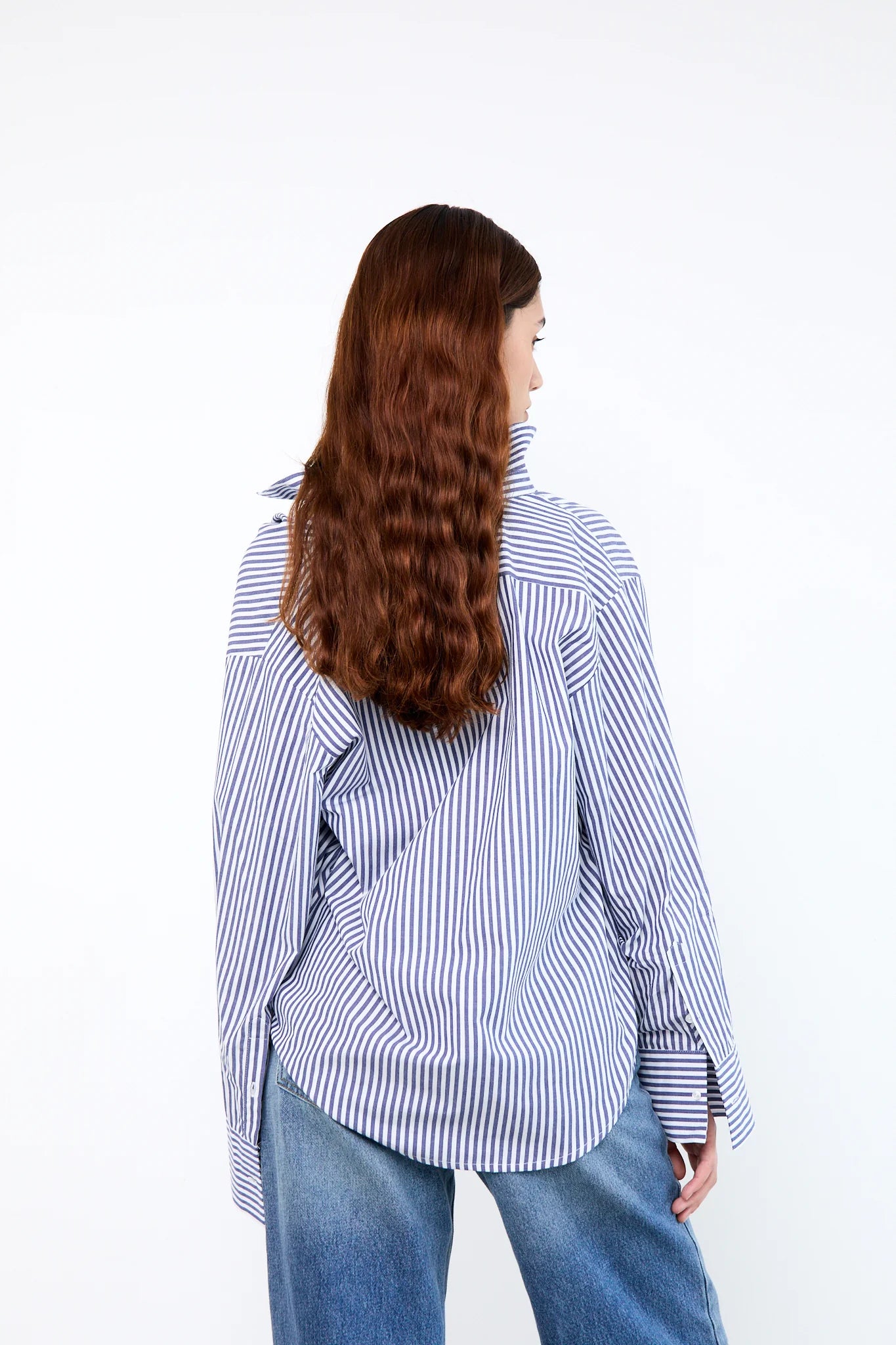 Liv The Label Bloes Elle Blue Striped