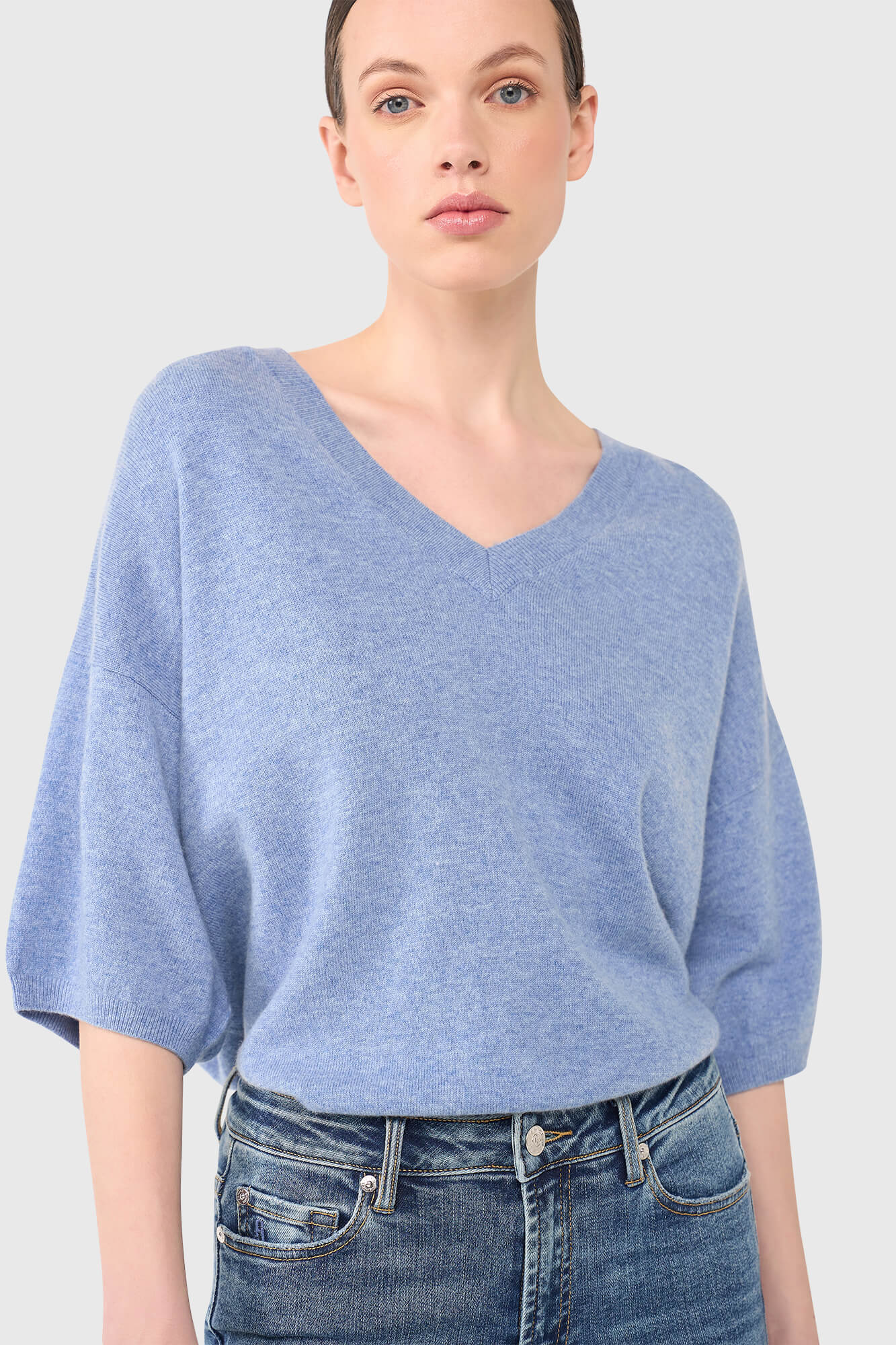 Janice Pull V Korte Mouwen Romeo Blue