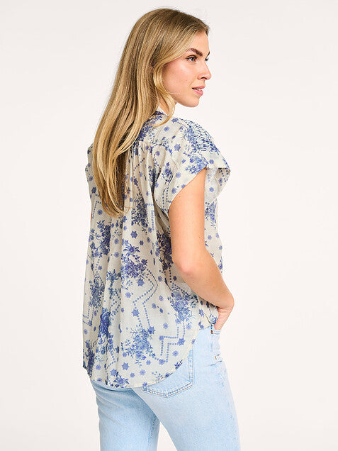 Lolly's Laundry Bloes Badal Dark Blue Print