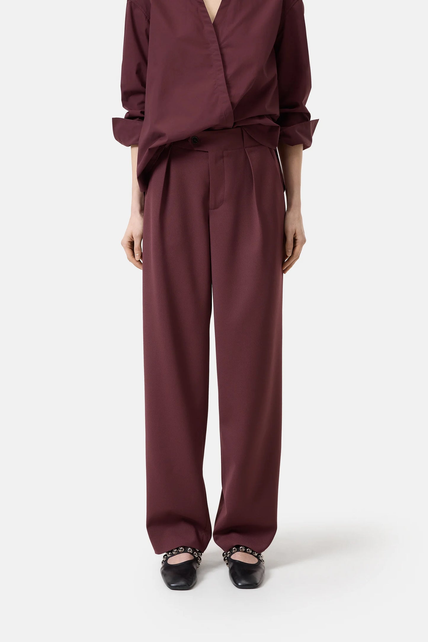 Closed Broek Mawson Burgundy