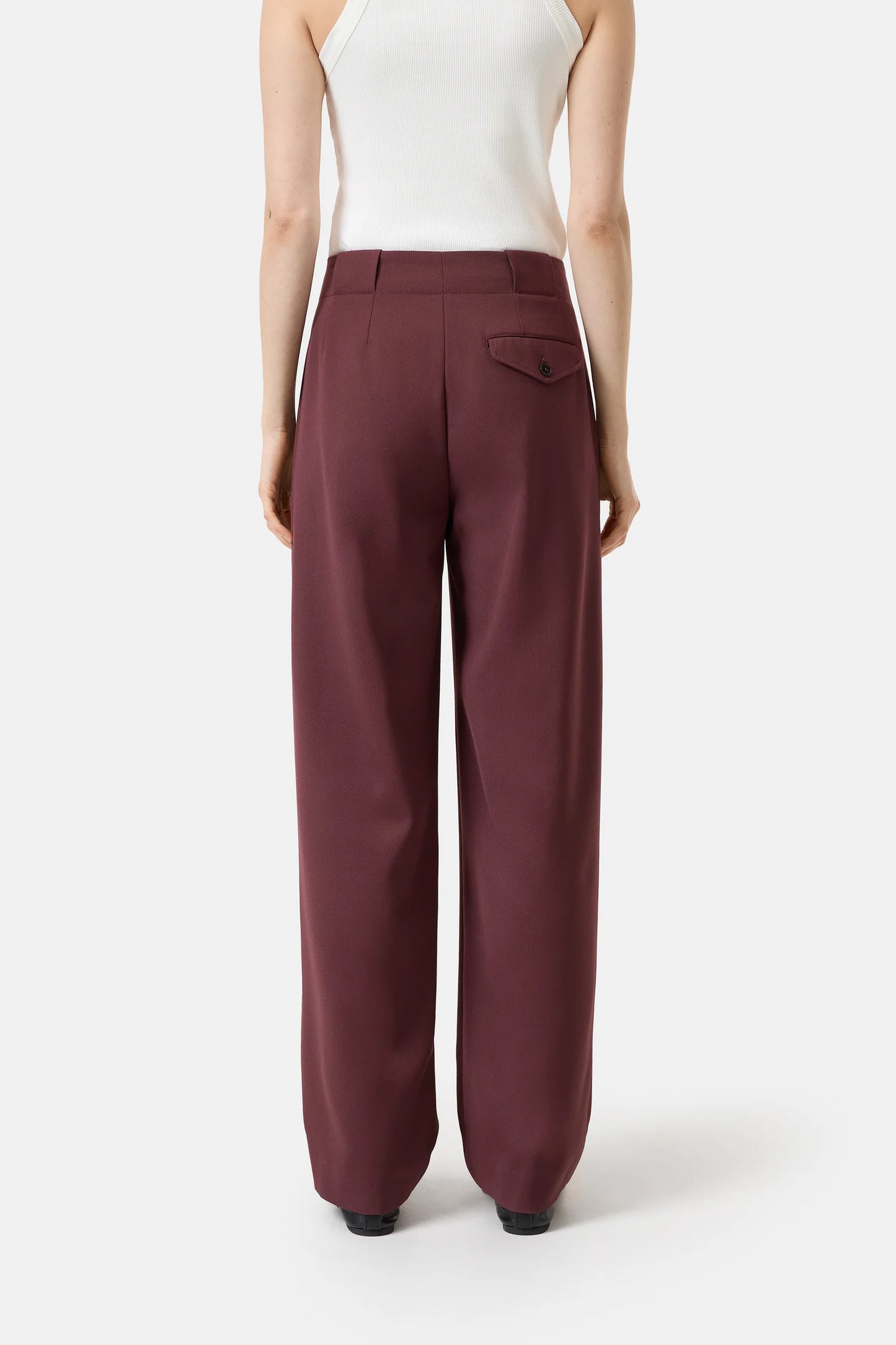 Closed Broek Mawson Burgundy