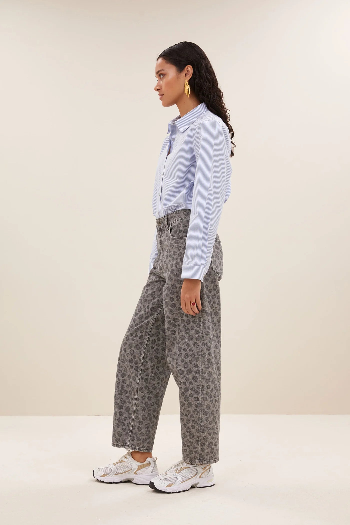 By-Bar Broek Lew Grey Cheetah