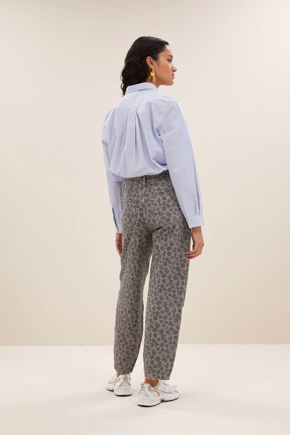 By-Bar Broek Lew Grey Cheetah