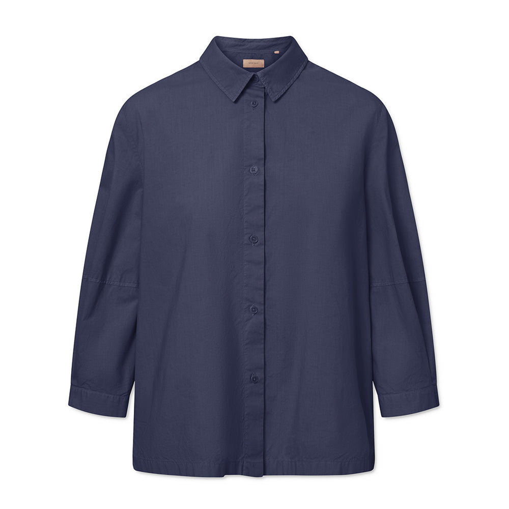 Rue de Tokyo Bloes Sylvie Popeline Dark Navy