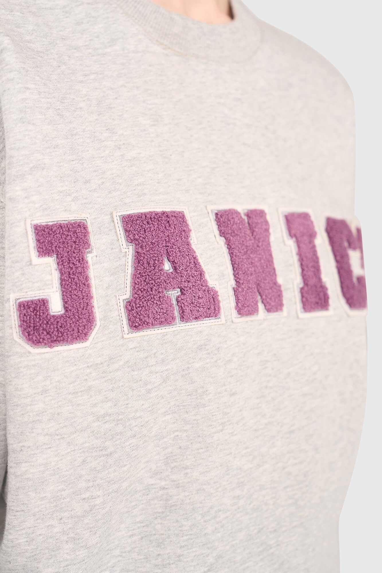 Janice Sweater Andy Grey Aubergine