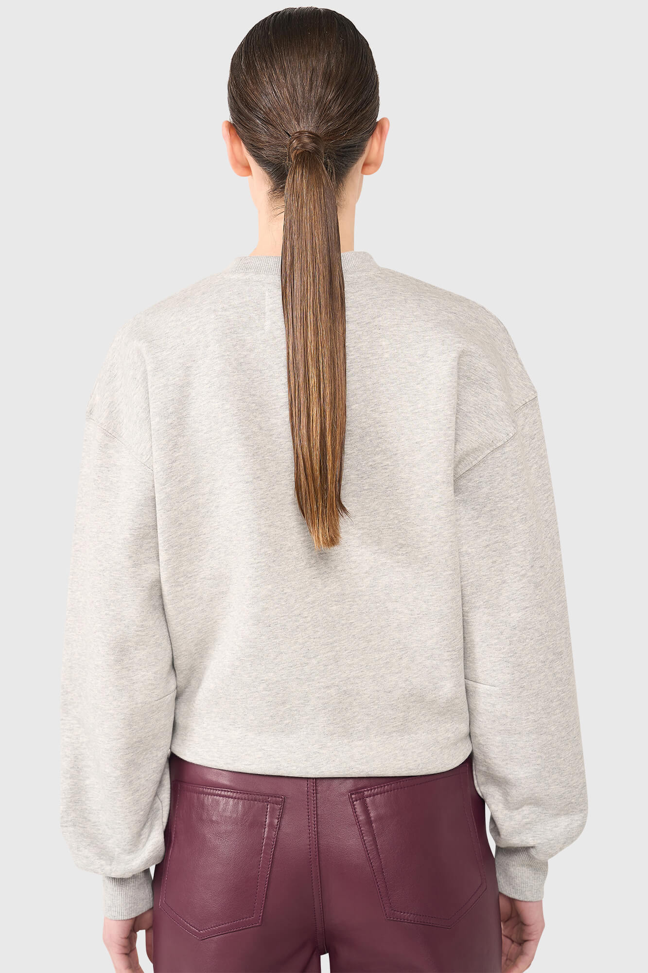 Janice Sweater Andy Grey Aubergine