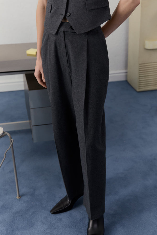 OUTLET The New Society Broek Brooklyn Graphite Mist