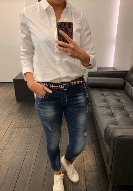 Jeans met Riem