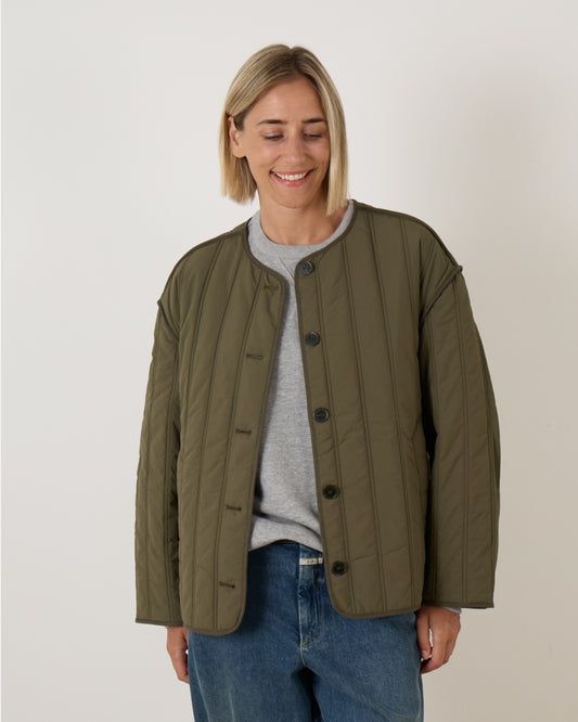 Closed Jas Quilted Forest Green