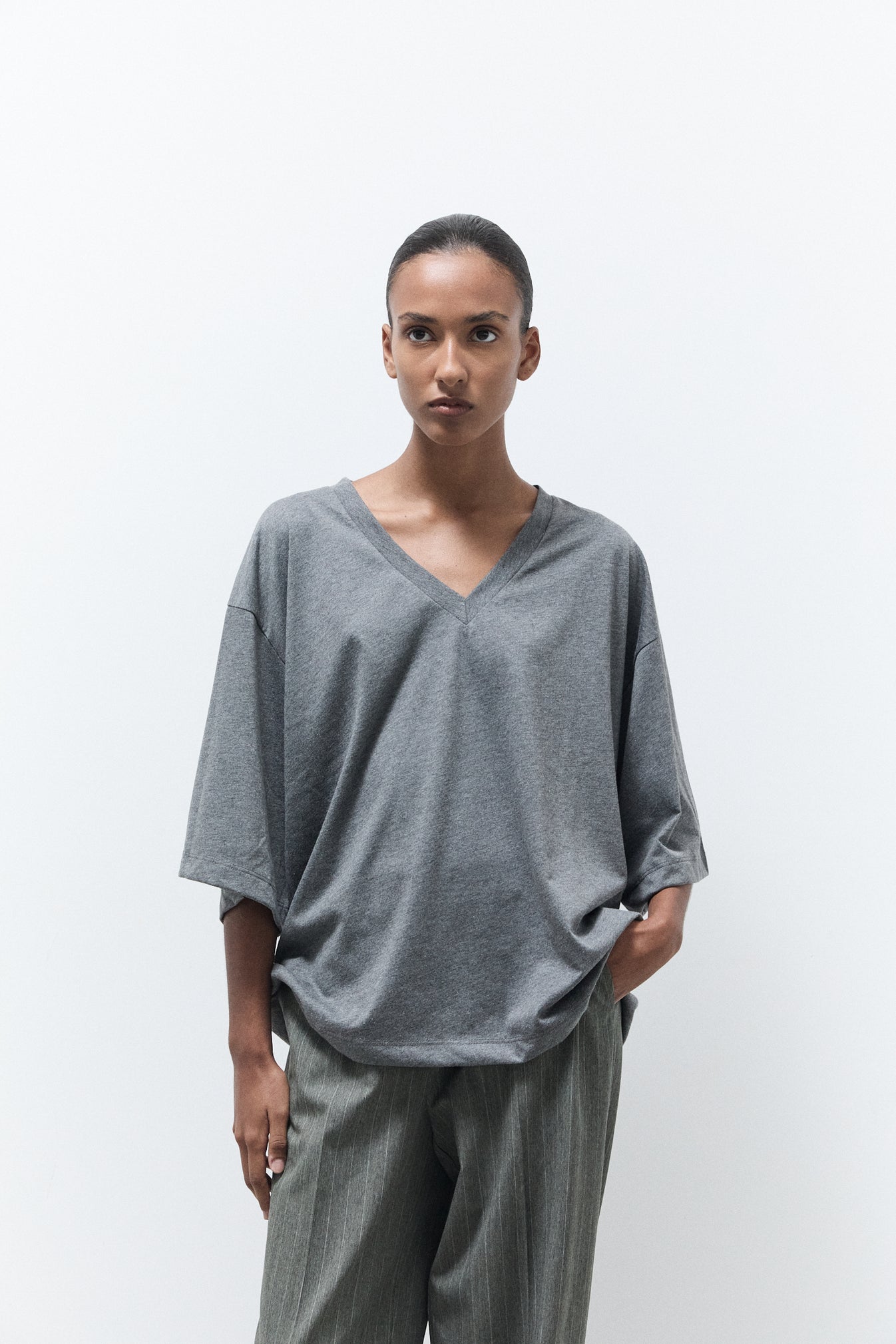 Liv The Label T-shirt Rebecca Baseball Antracite