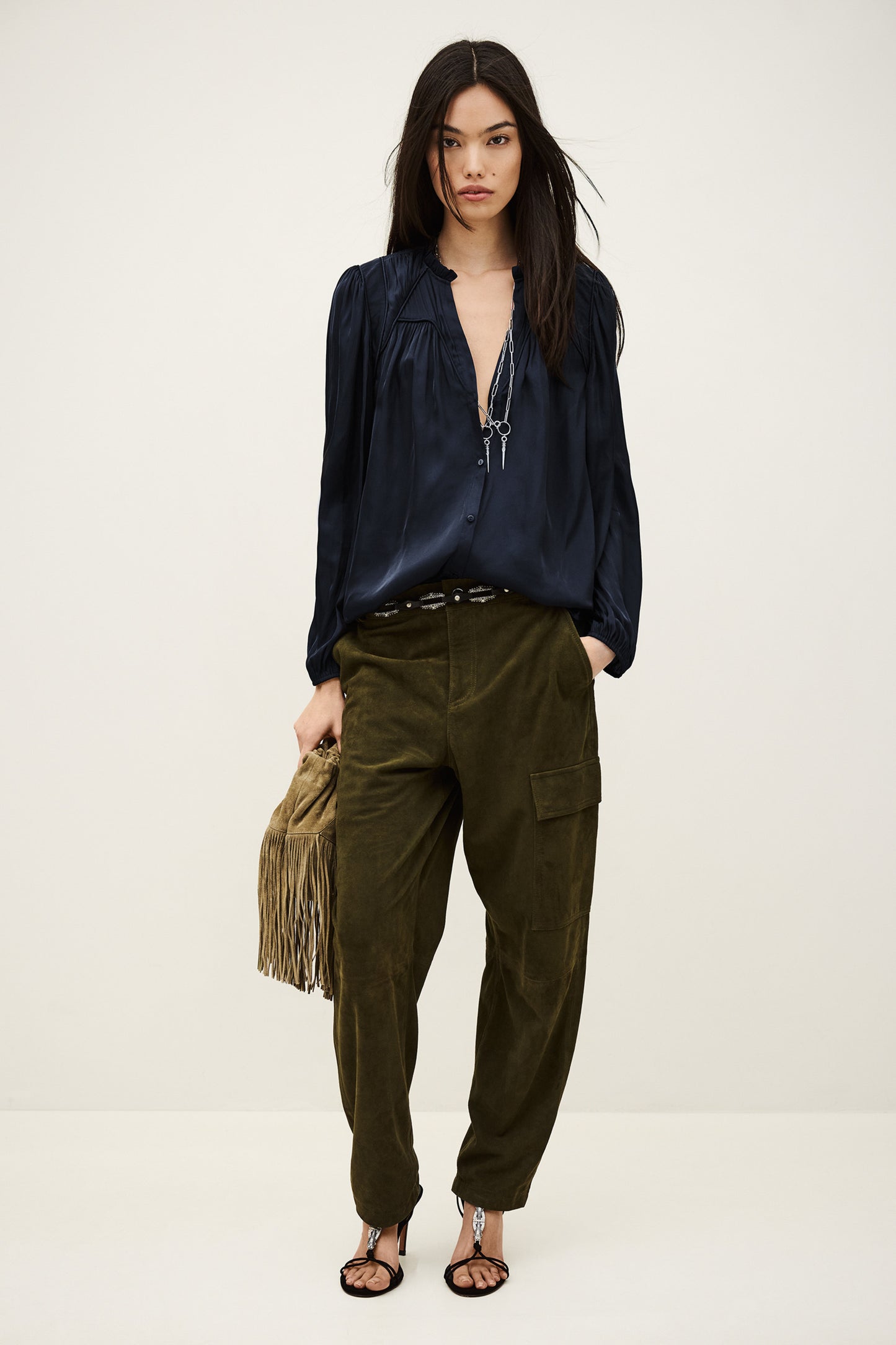 Bash Bloes Cesira Encre (donker blauw)