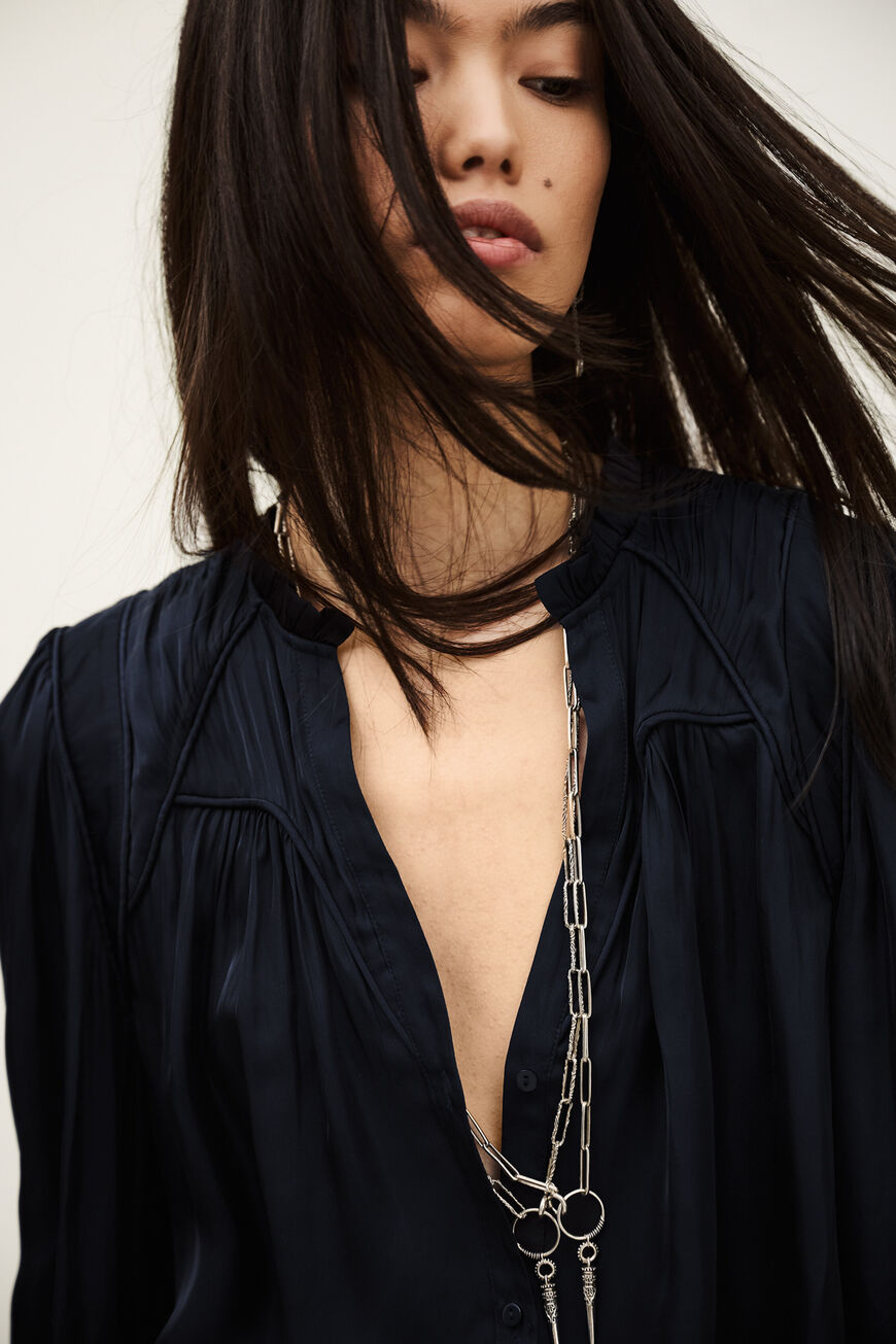 Bash Bloes Cesira Encre (donker blauw)