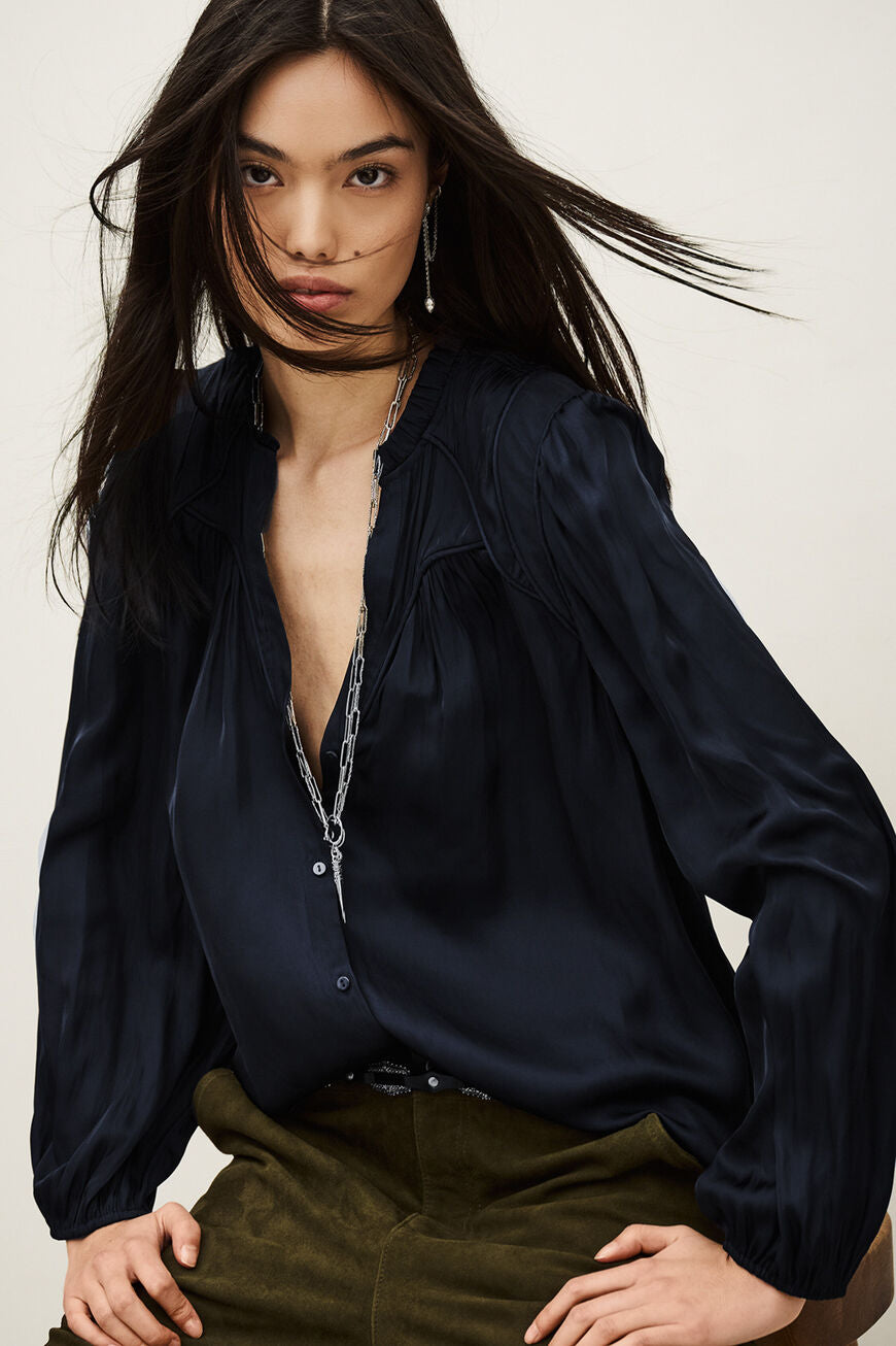 Bash Bloes Cesira Encre (donker blauw)