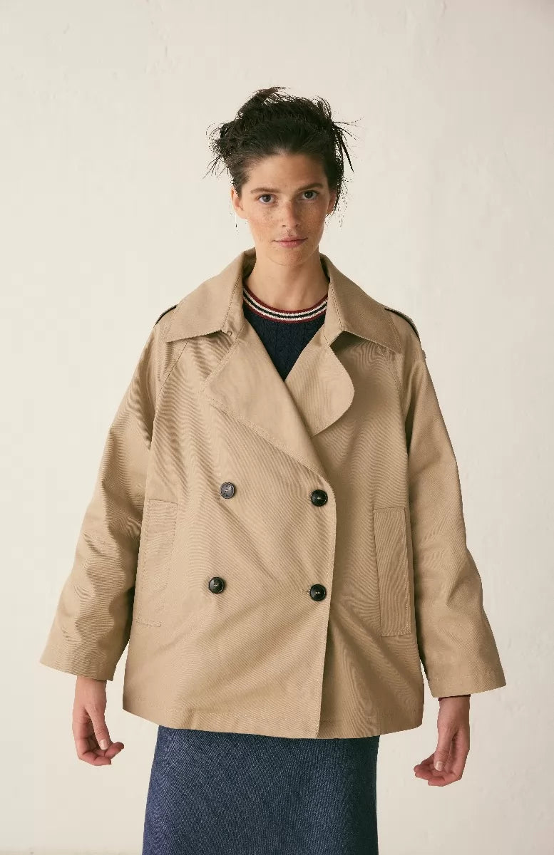19.70 Trench Kort Beige