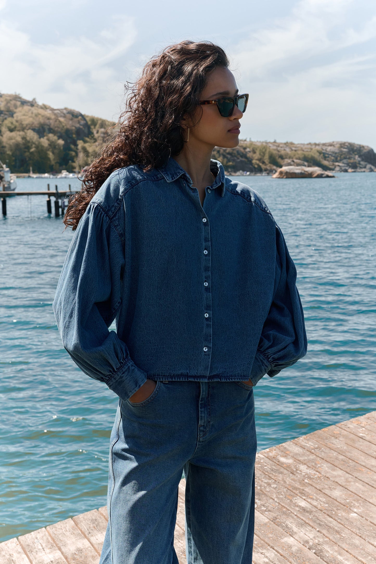 By-Bar Bloes Sarah Short Denim Blue