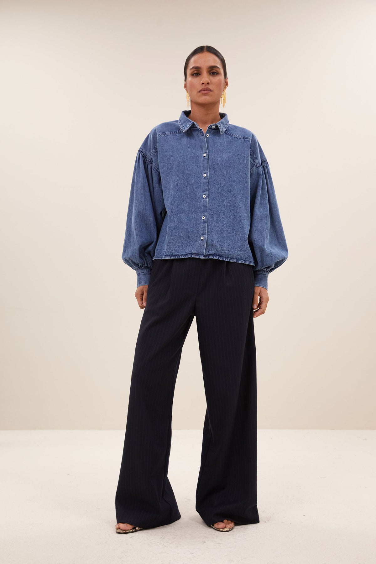 By-Bar Bloes Sarah Short Denim Blue