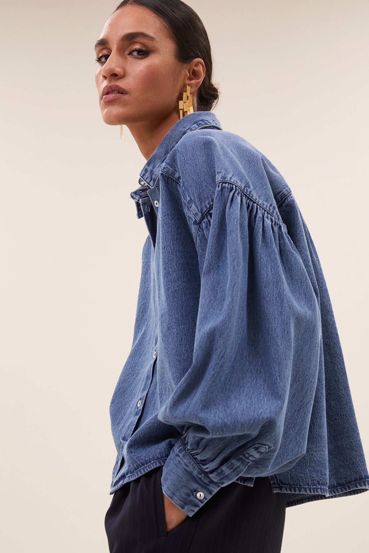 By-Bar Bloes Sarah Short Denim Blue