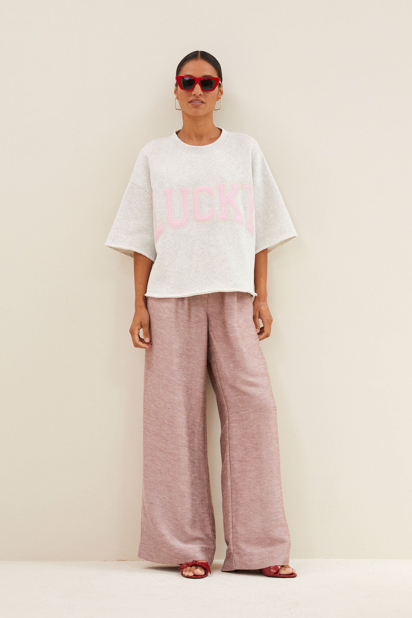 By-Bar Sweater Willow Lucky Light Grey Mêlee