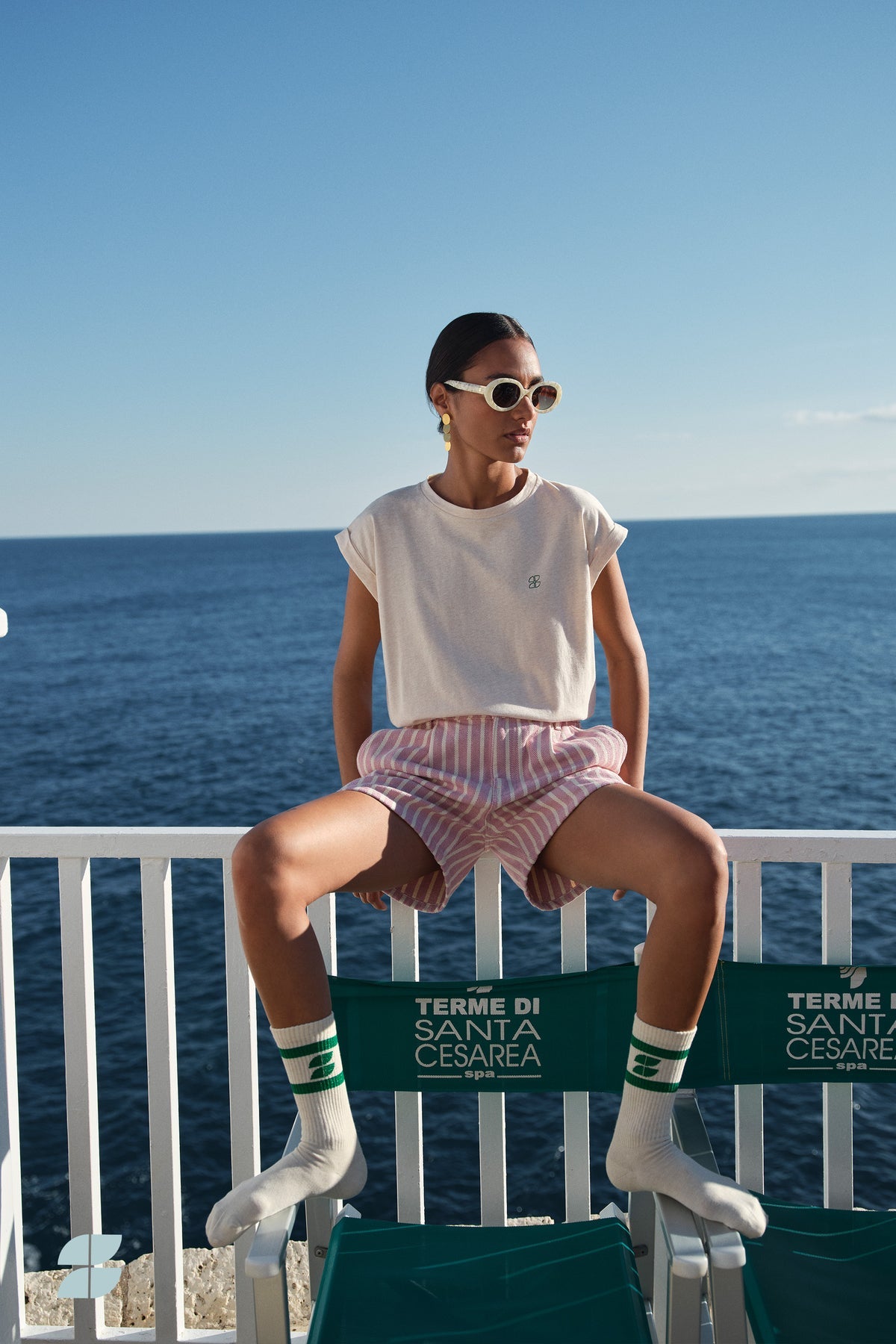 By-Bar Short June Pink Stripe