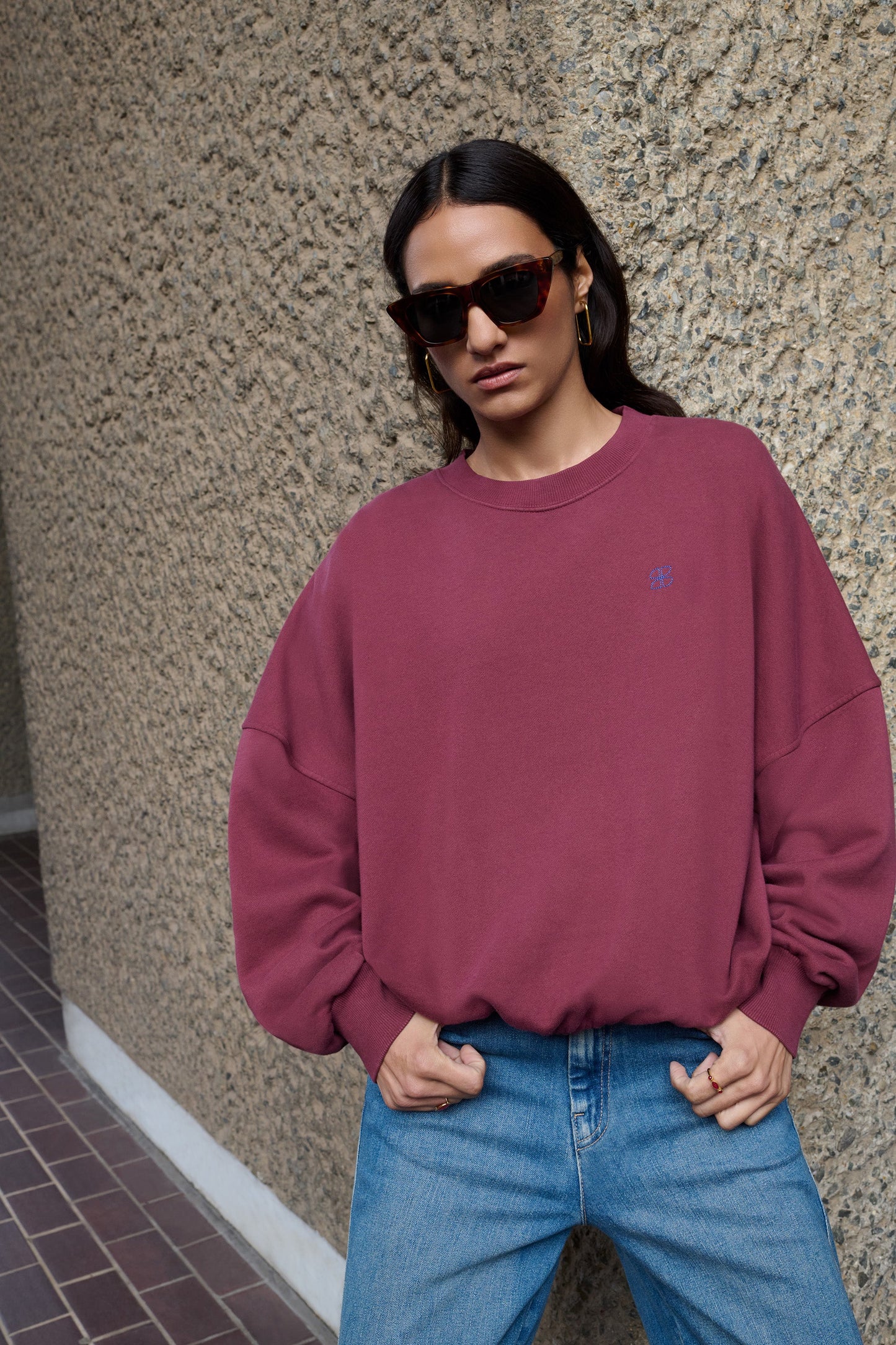By-Bar Sweater Malyn Burgundy Crush