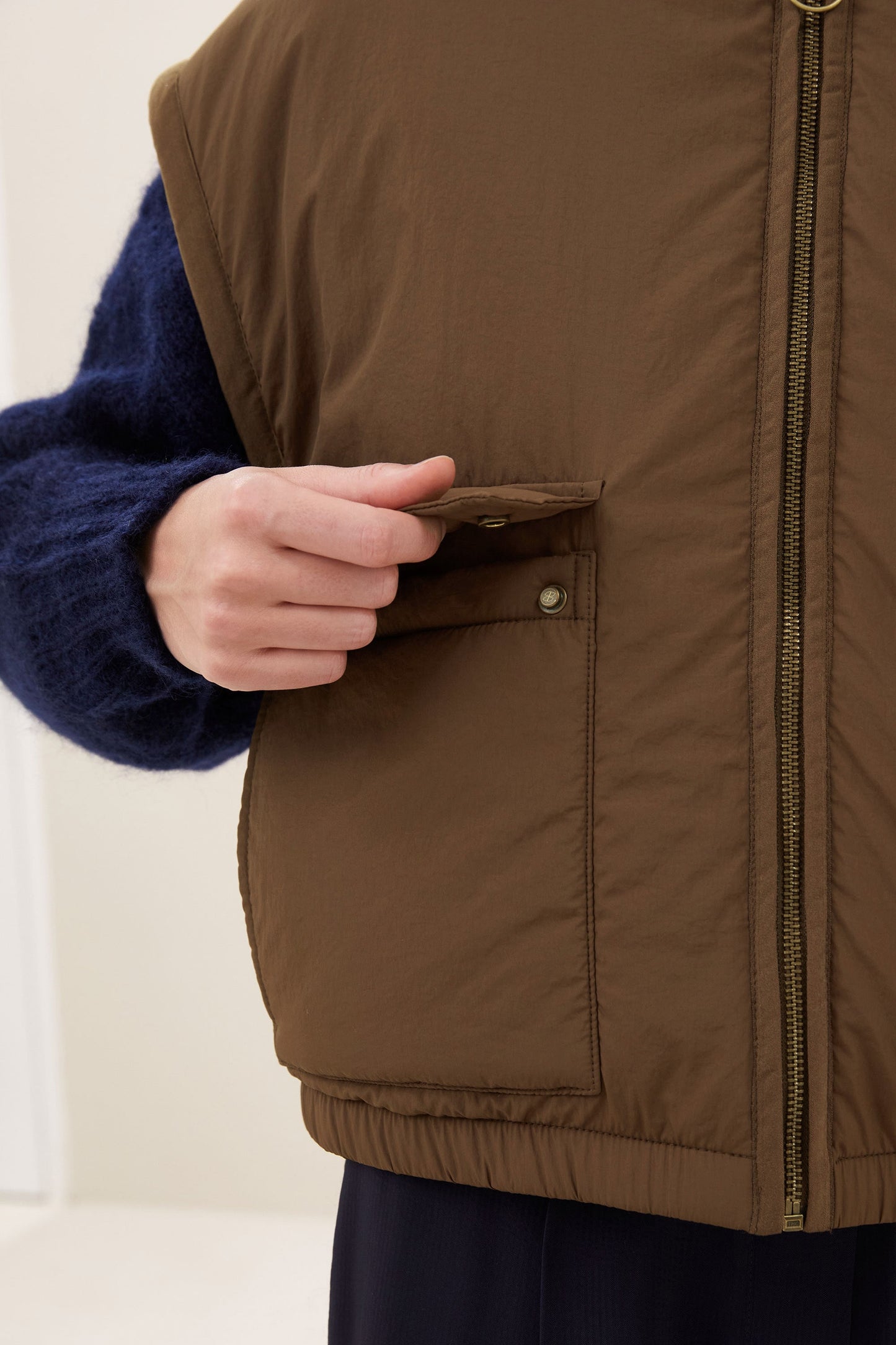 By-Bar Bodywarmer Reversible Gio Hazel (Bruin)