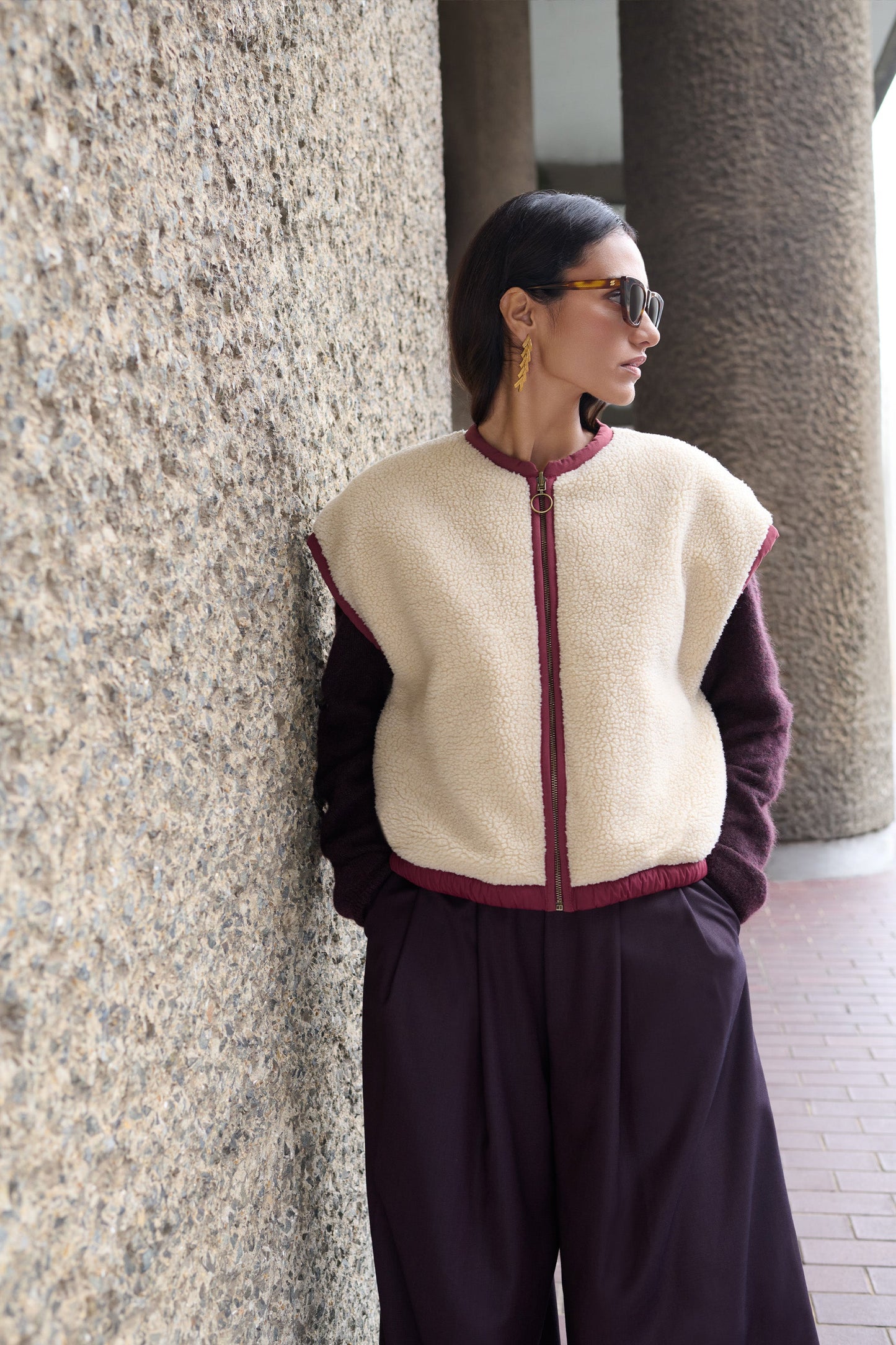 By-Bar Bodywarmer Reversible Wine (Bordeaux)
