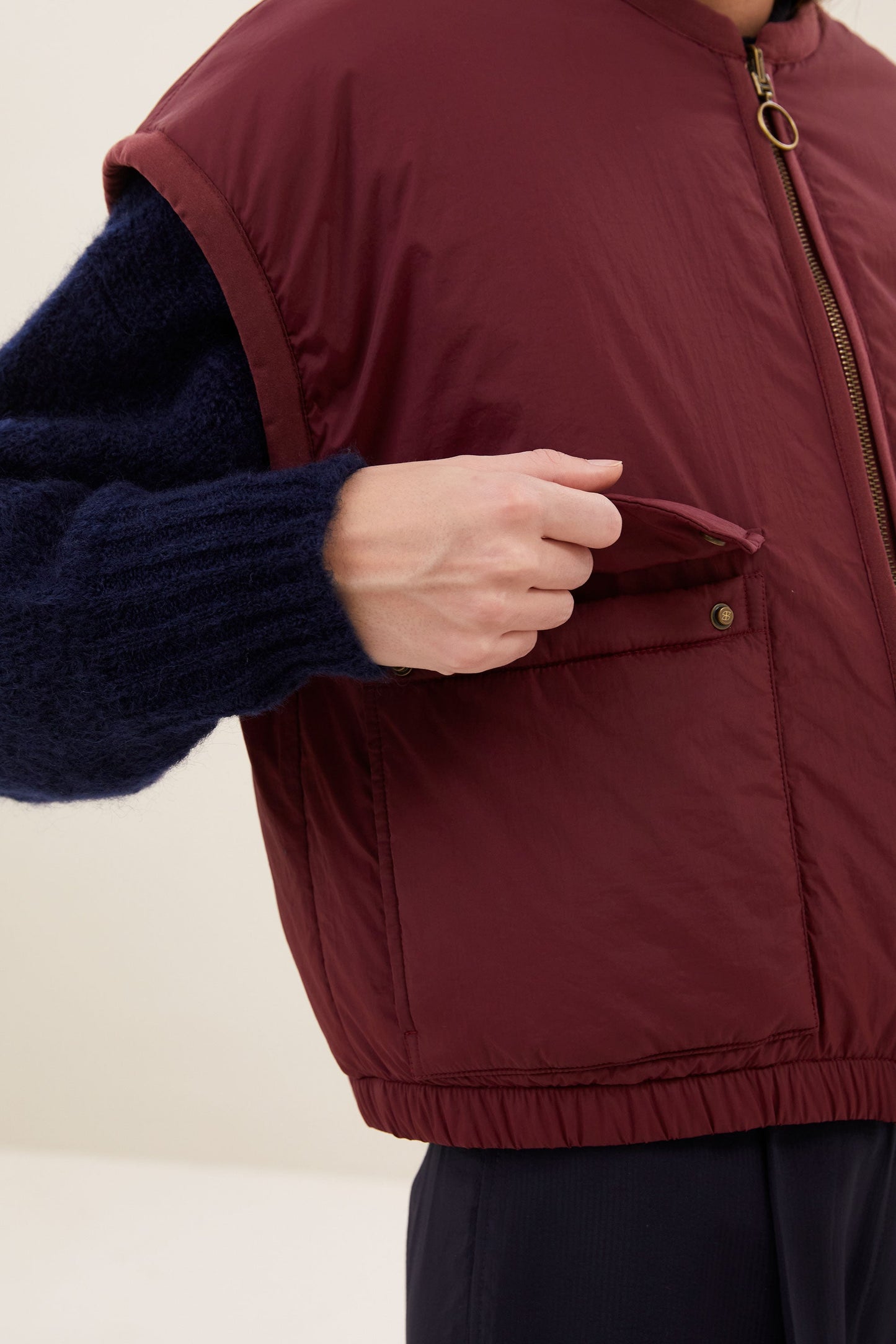 By-Bar Bodywarmer Reversible Wine (Bordeaux)