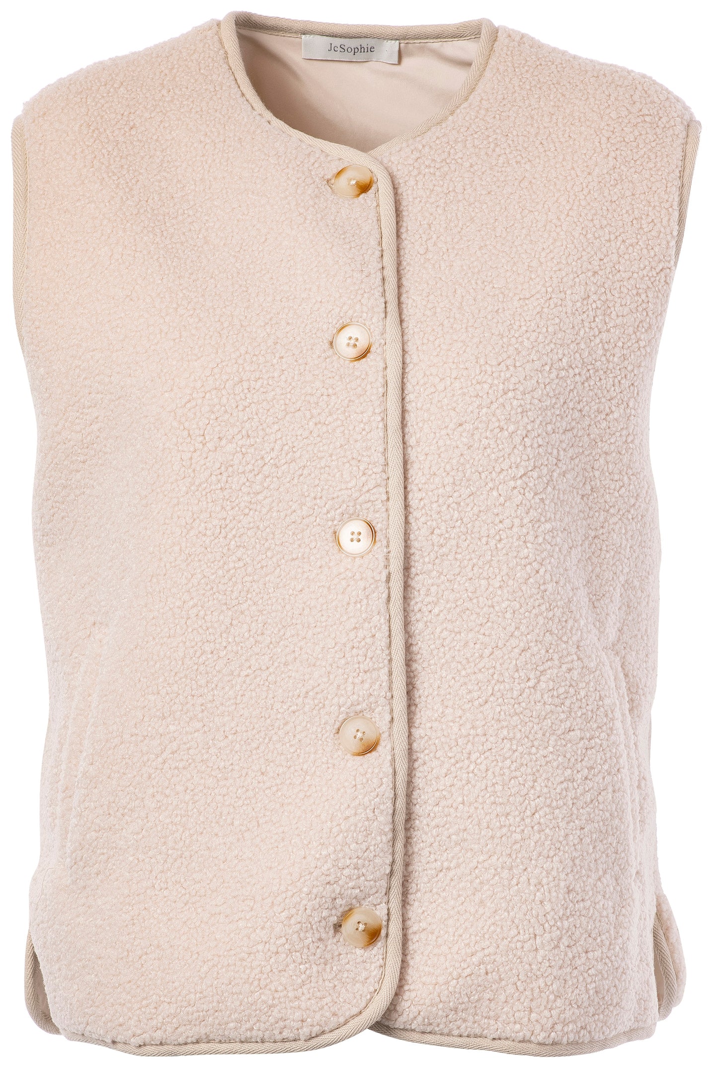 JCSophie Mouwloze Vest / Bodywarmer Patricia Light Sand