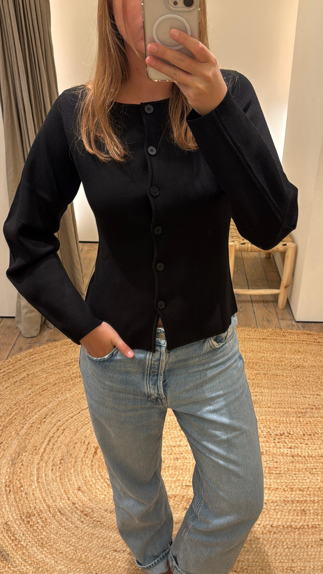 Samsoe Samsoe Cardigan Saally Zwart