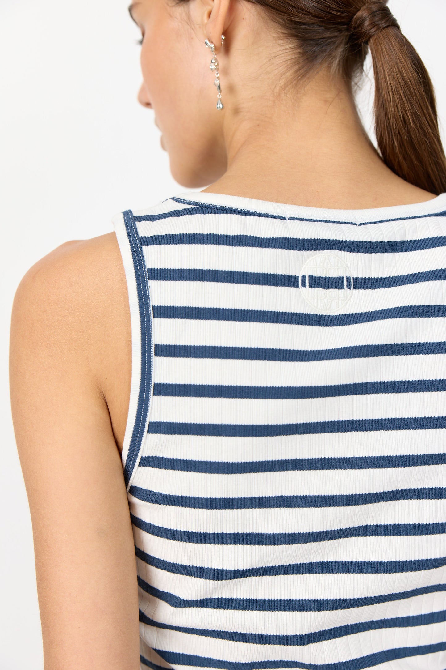 Leveté Room Top Neddie 5 Dark Blue Stripe