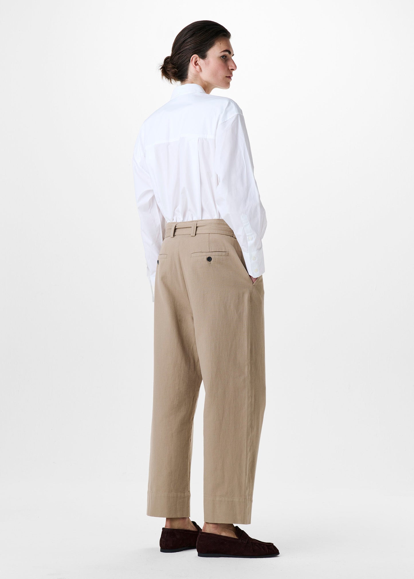 Zenggi Bloes Popeline Cropped Wit
