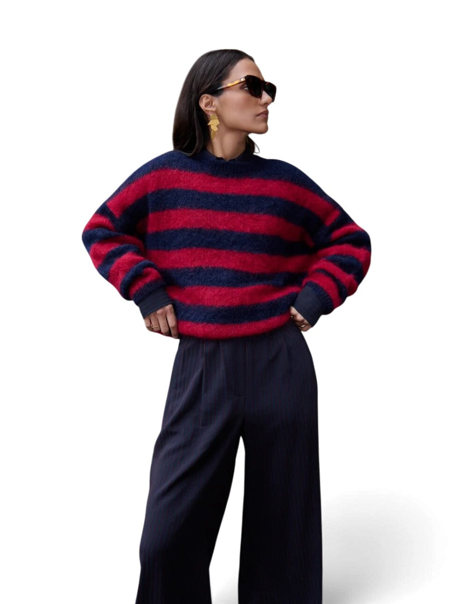 By-Bar Pull Gigi Wine Stripe