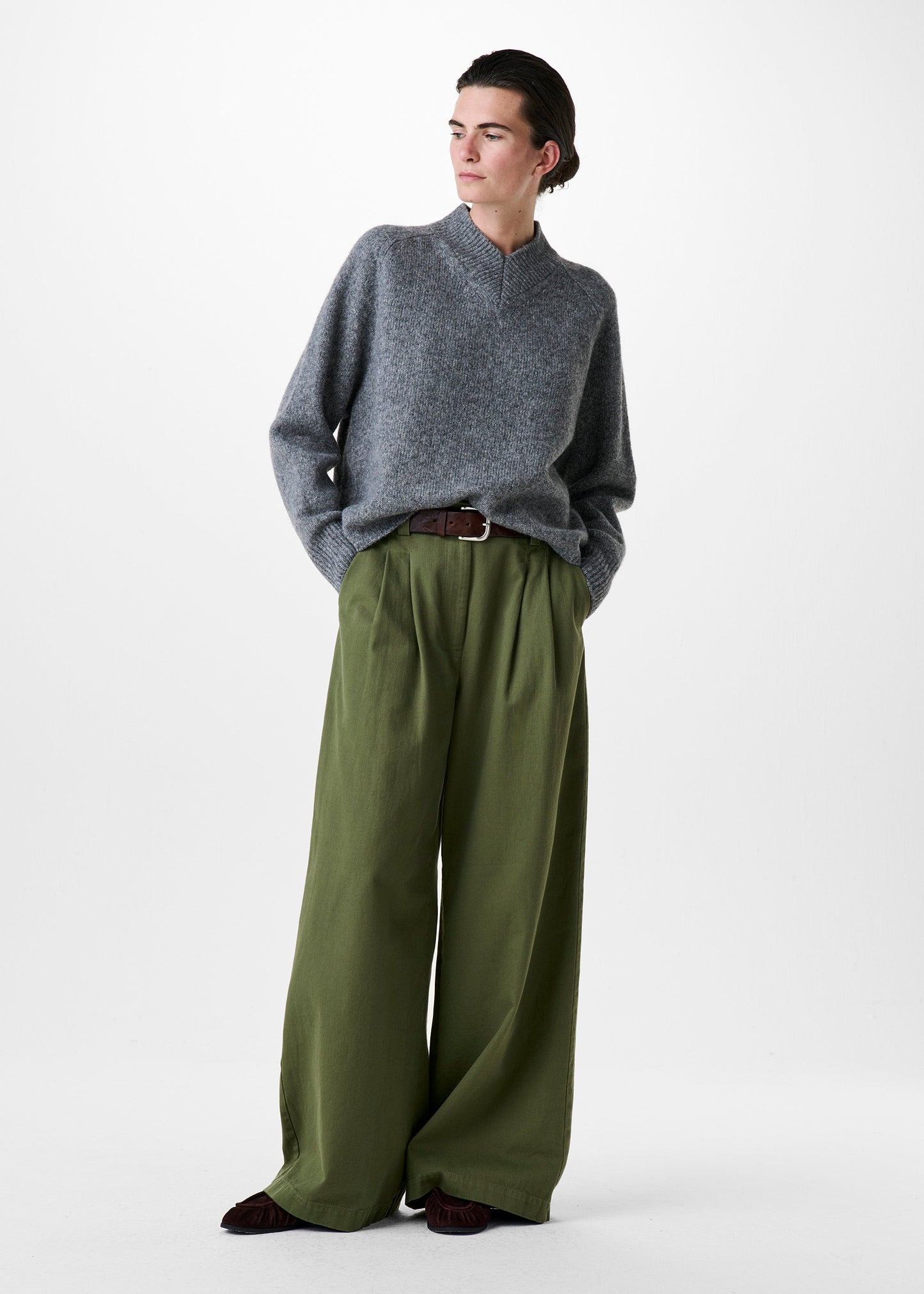Zenggi Pull Oversized Grey Melange