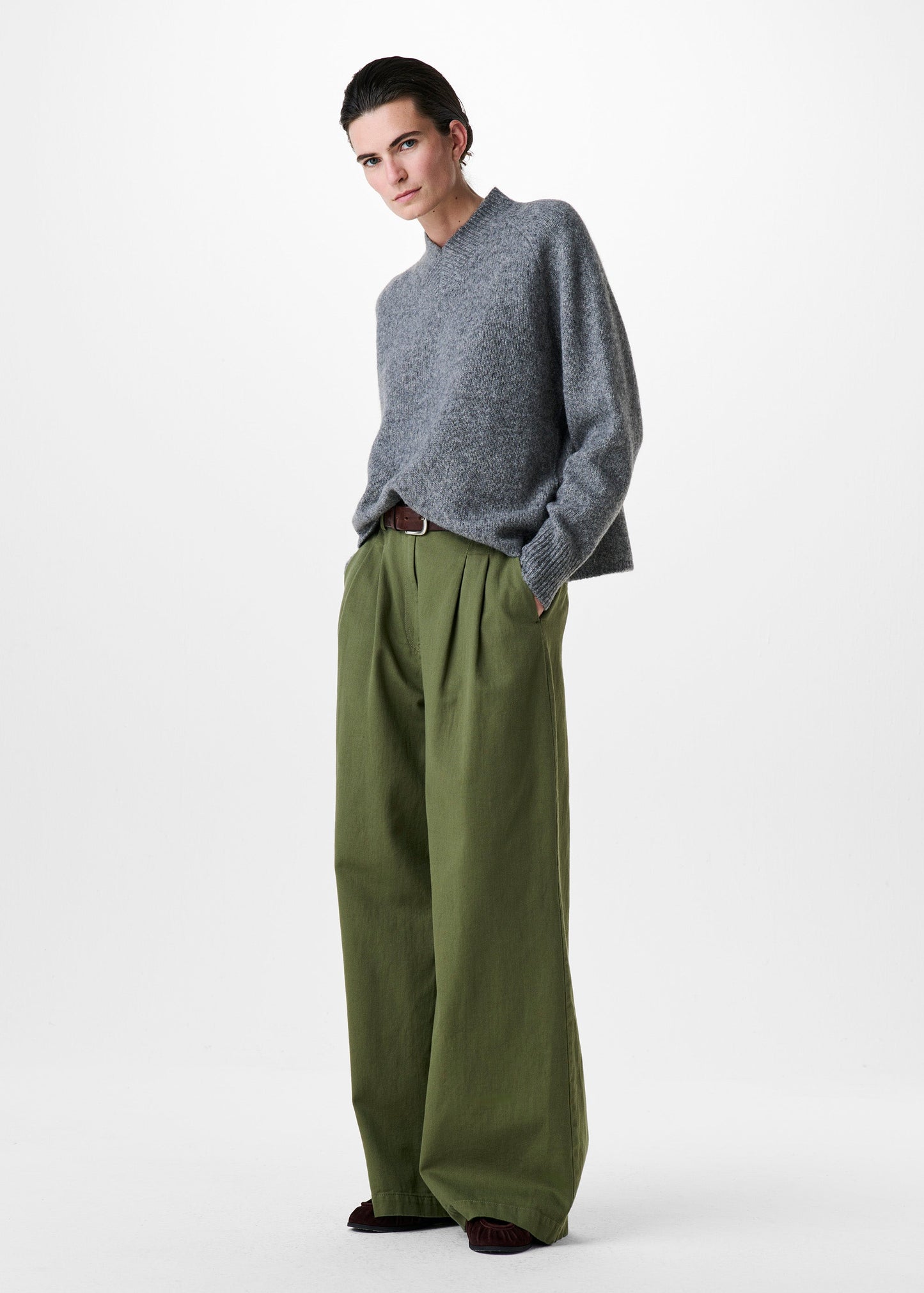 Zenggi Pull Oversized Grey Melange