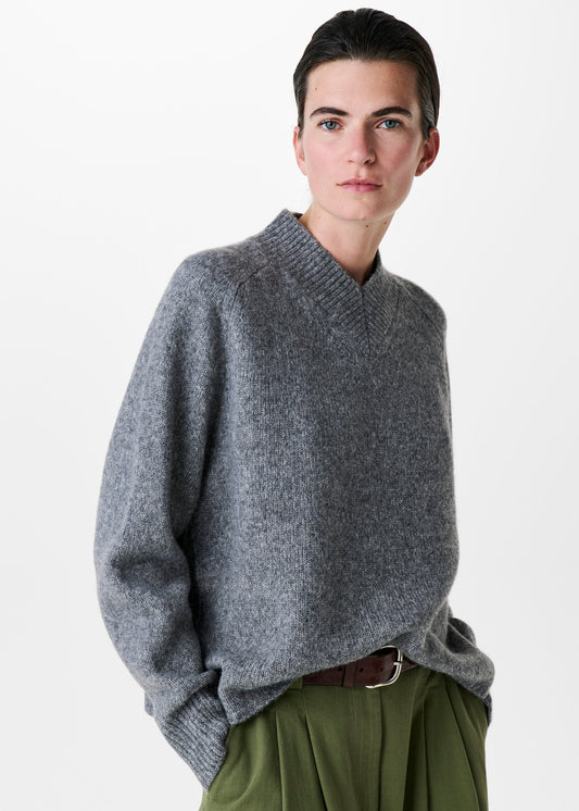 Zenggi Pull Oversized Grey Melange