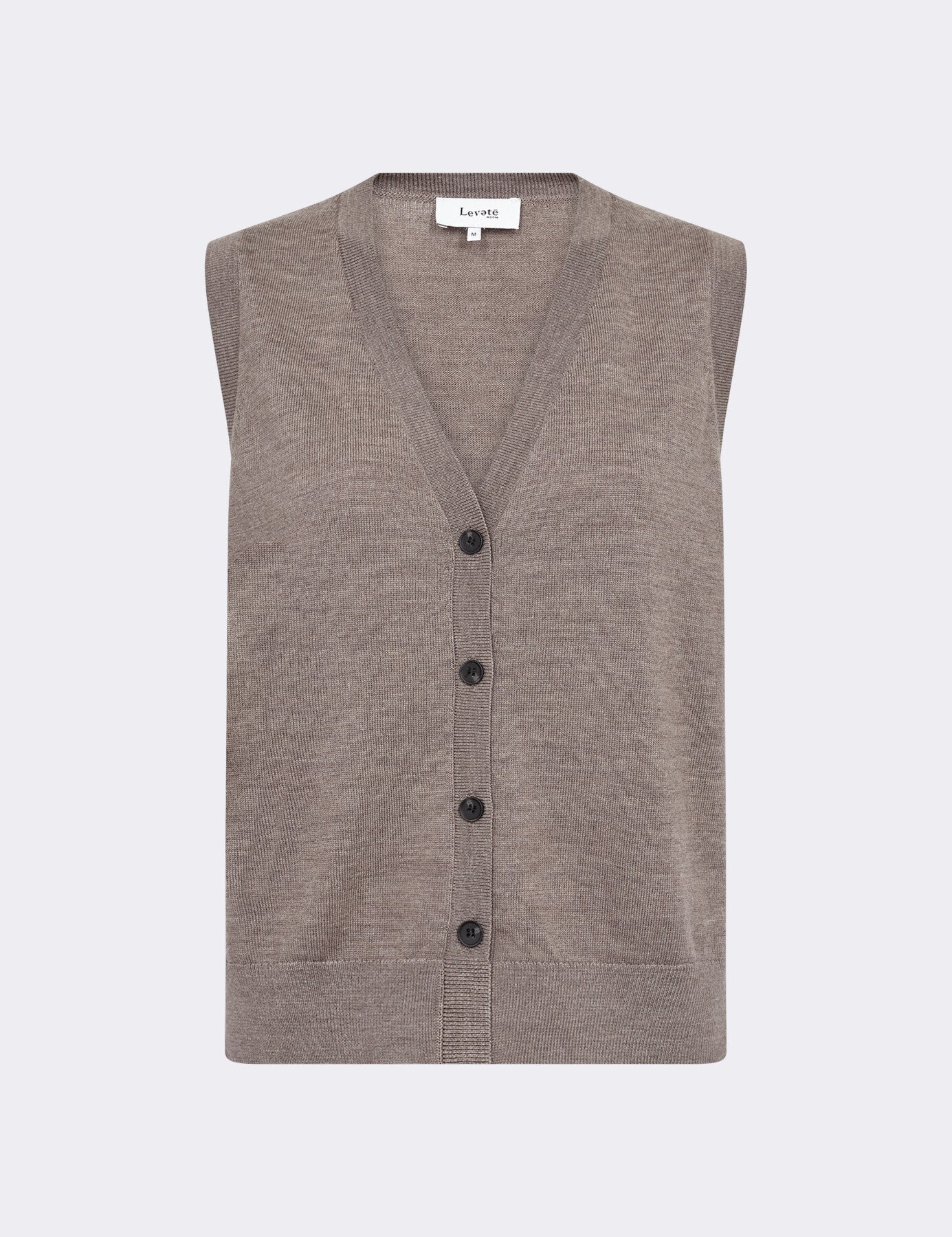 Leveté Cardigan Taupe Zonder Mouwen Ismaila 20
