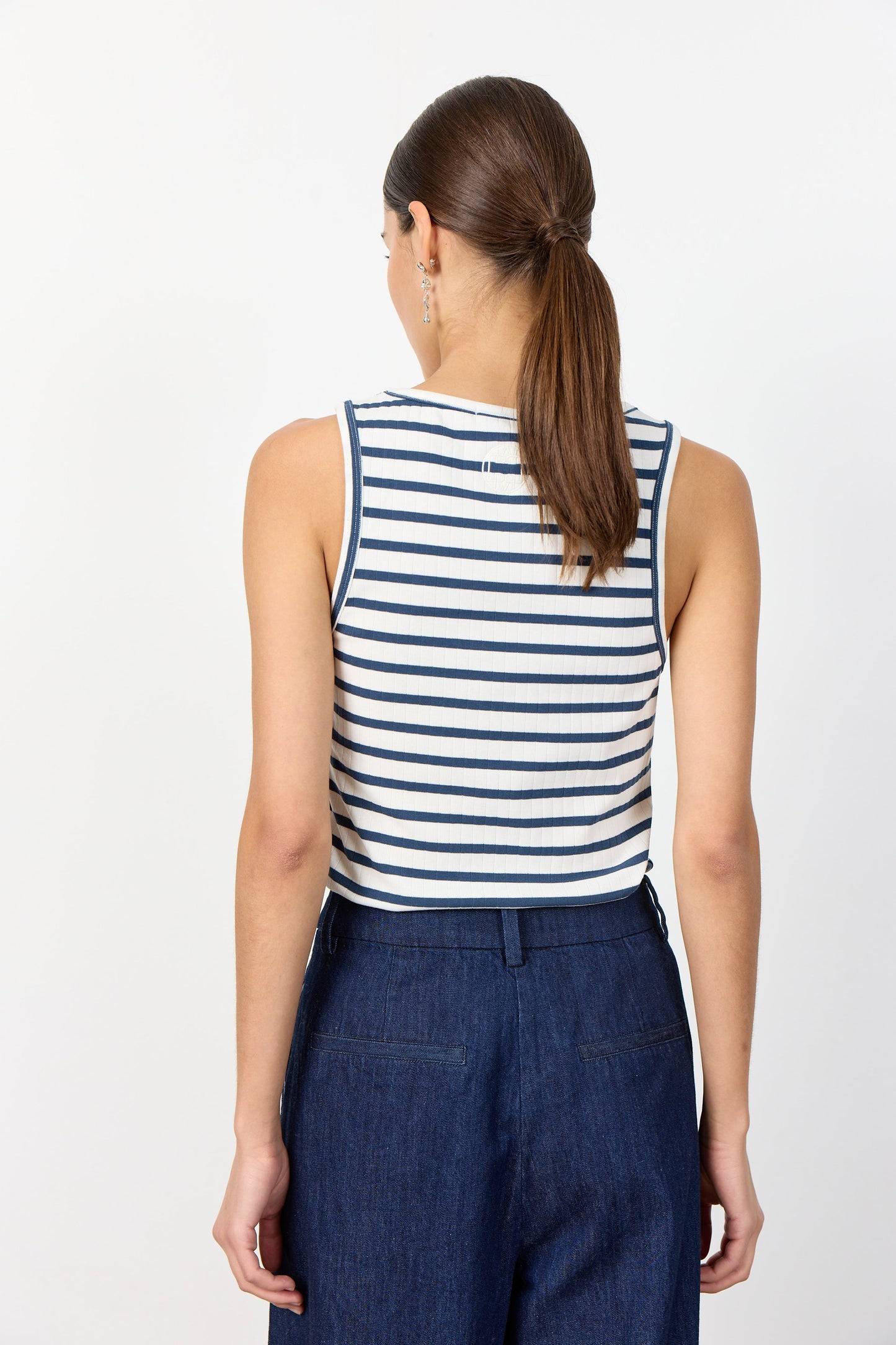 Leveté Room Top Neddie 5 Dark Blue Stripe