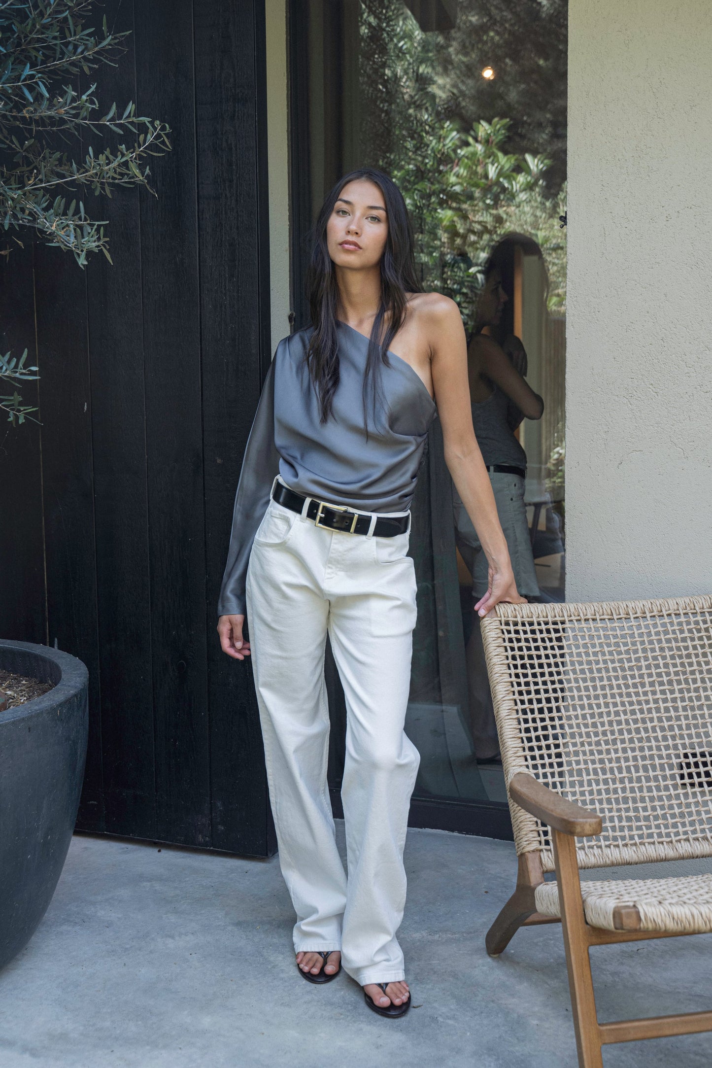 Bad Habits Top Cora Silver