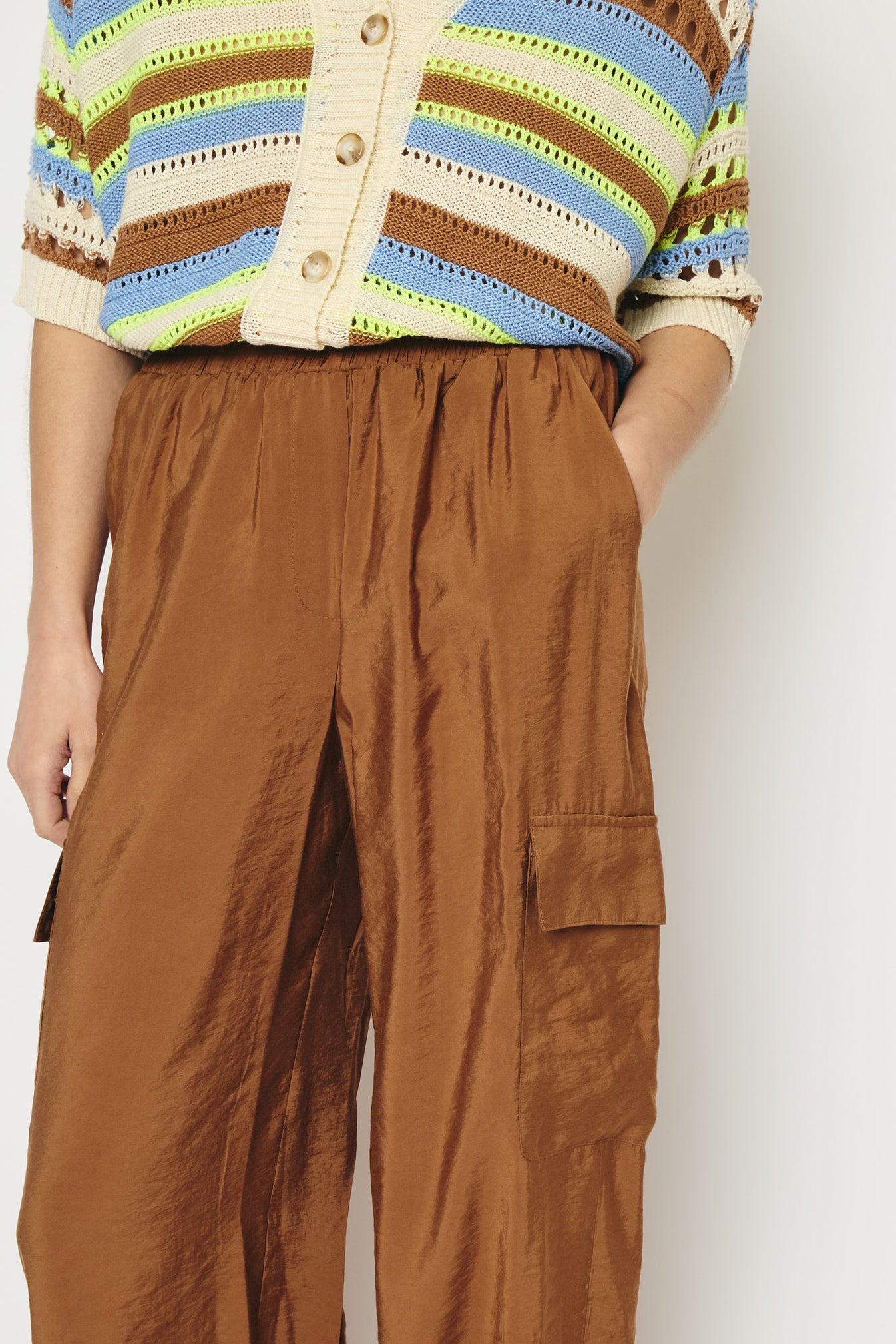 Re/Born Broek Casablanco Cupro Camel