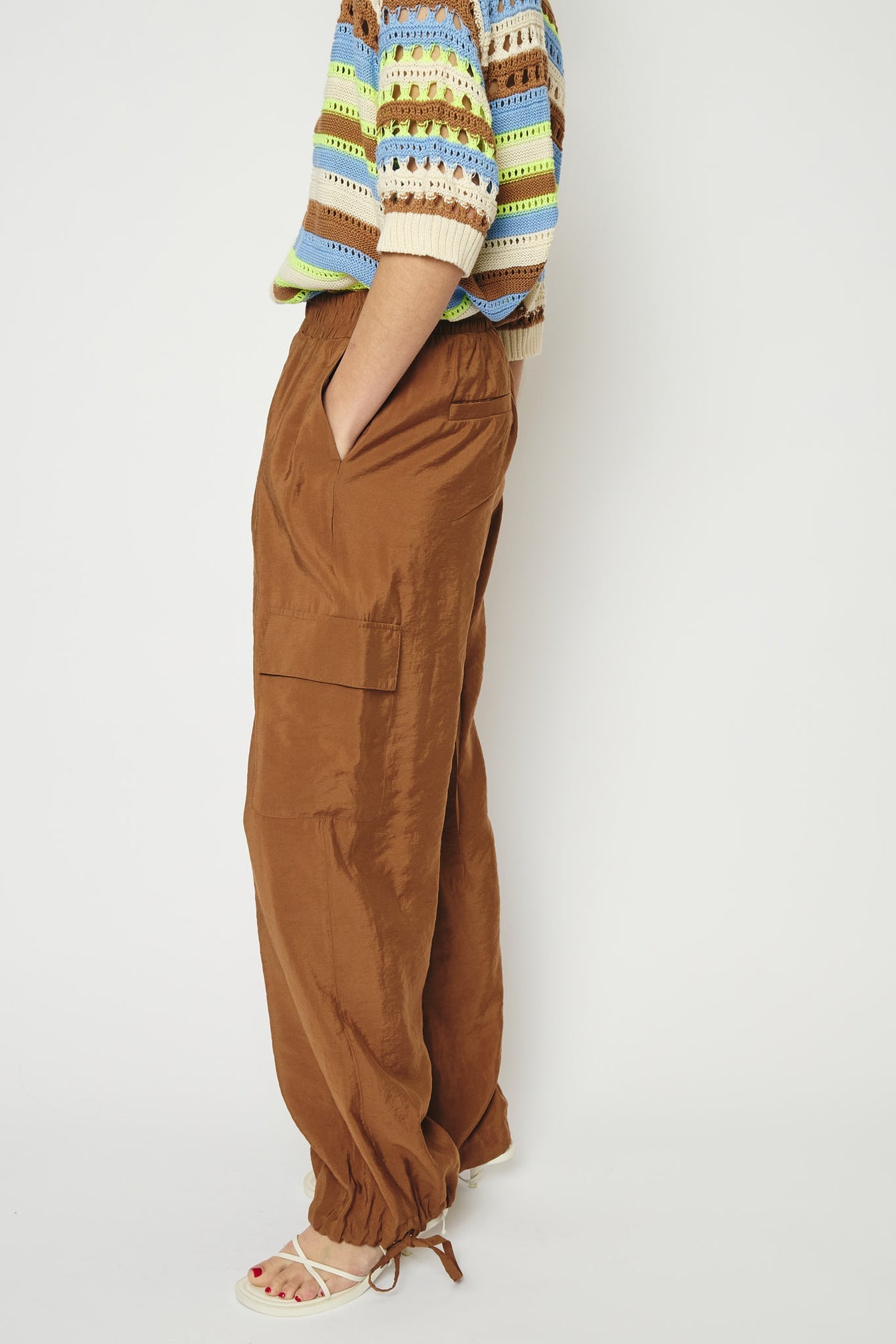 Re/Born Broek Casablanco Cupro Camel